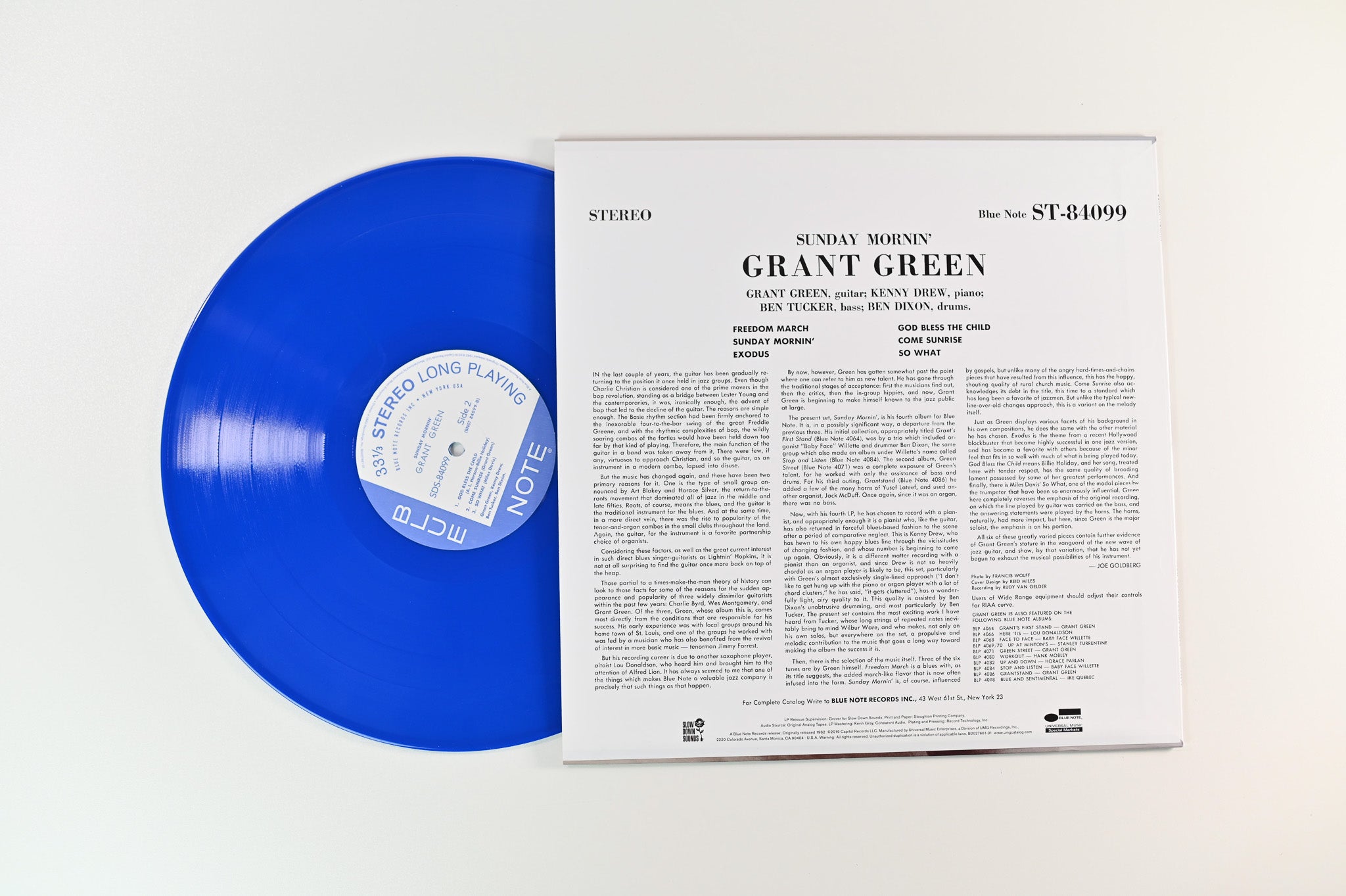 Grant Green - Sunday Mornin' on Blue Note Slow Down Sounds Blue Vinyl Reissue