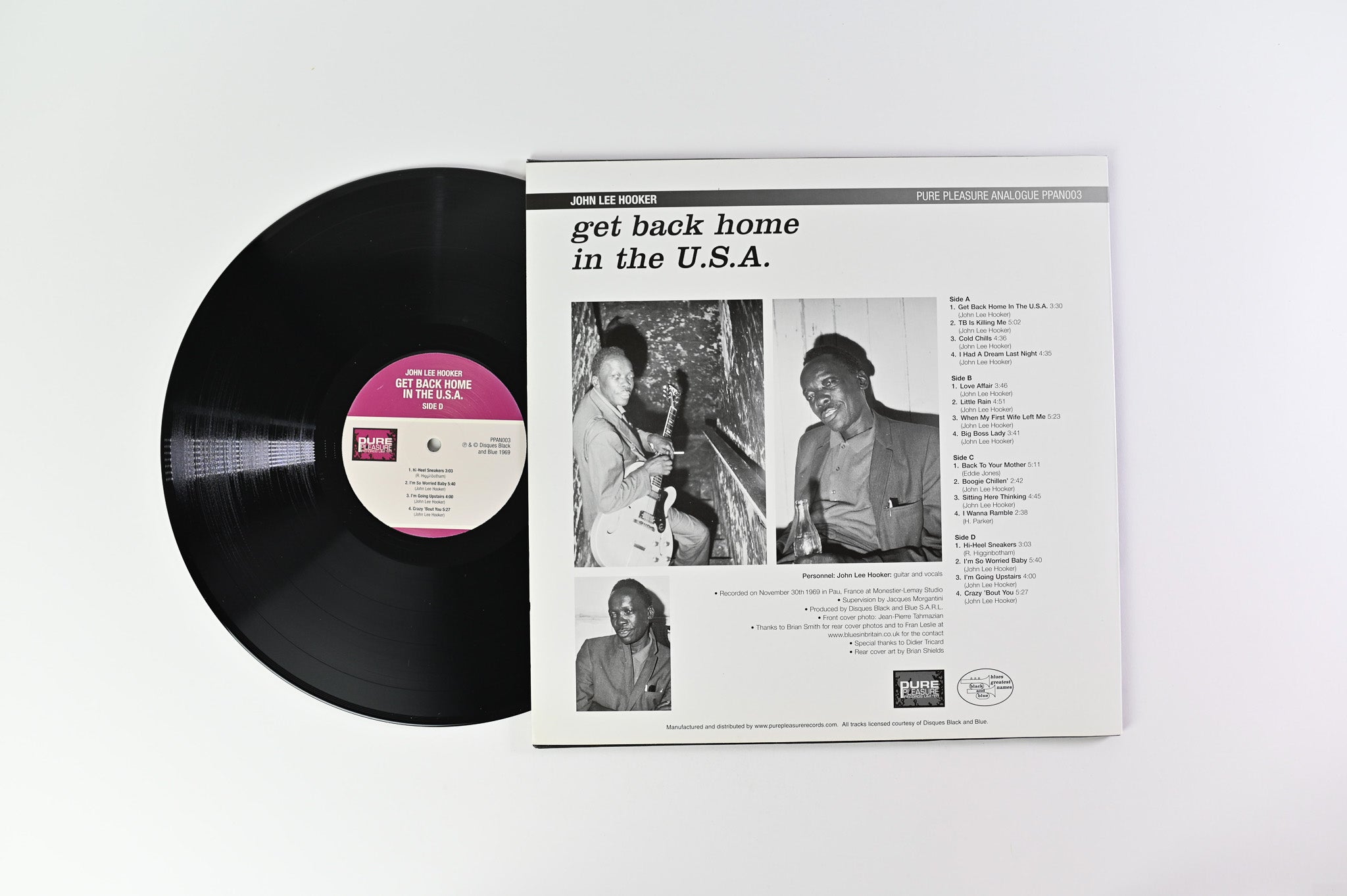John Lee Hooker - Get Back Home In The U.S.A. on Pure Pleasure 180 Gram Reissue