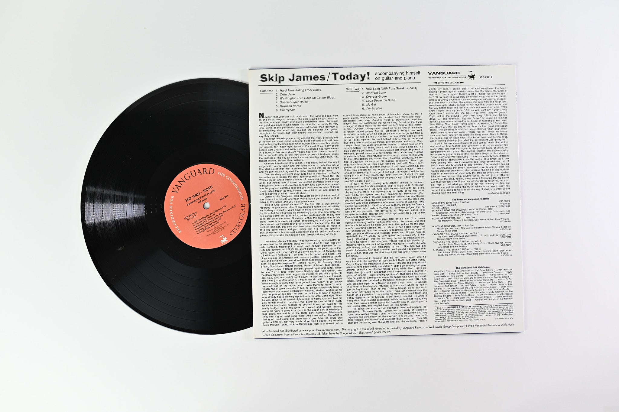 Skip James - Skip James Today! on Vanguard / Pure Pleasure Audiophile Reissue