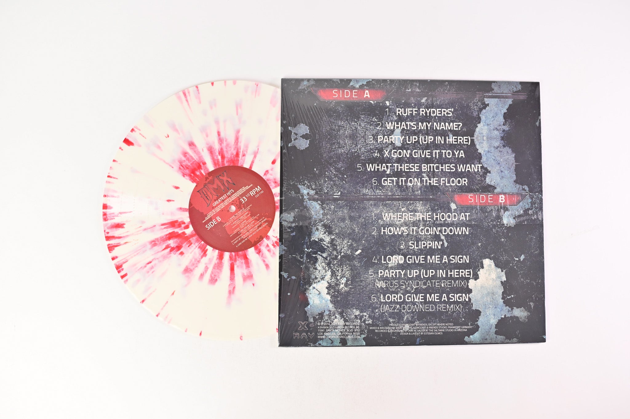 DMX - Greatest Hits on X-Ray Records Reissue on White & Red Splatter Vinyl