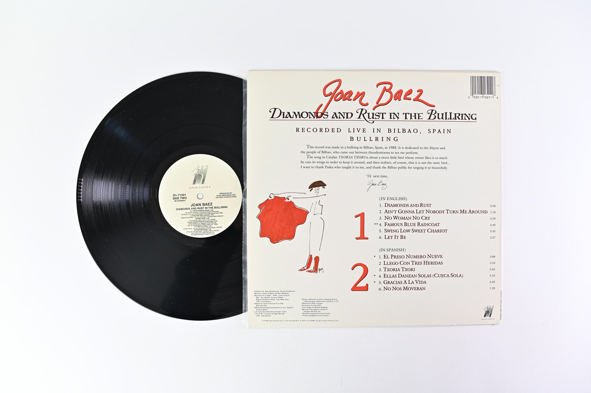 Joan Baez - Diamonds And Rust In The Bullring on Gold Castle