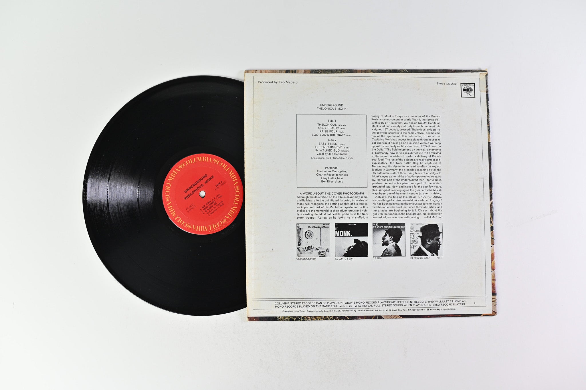 Thelonious Monk / undeground 2000枚限定 Thelonious Monk - Underground (Vinyl) | Music On Vinyl