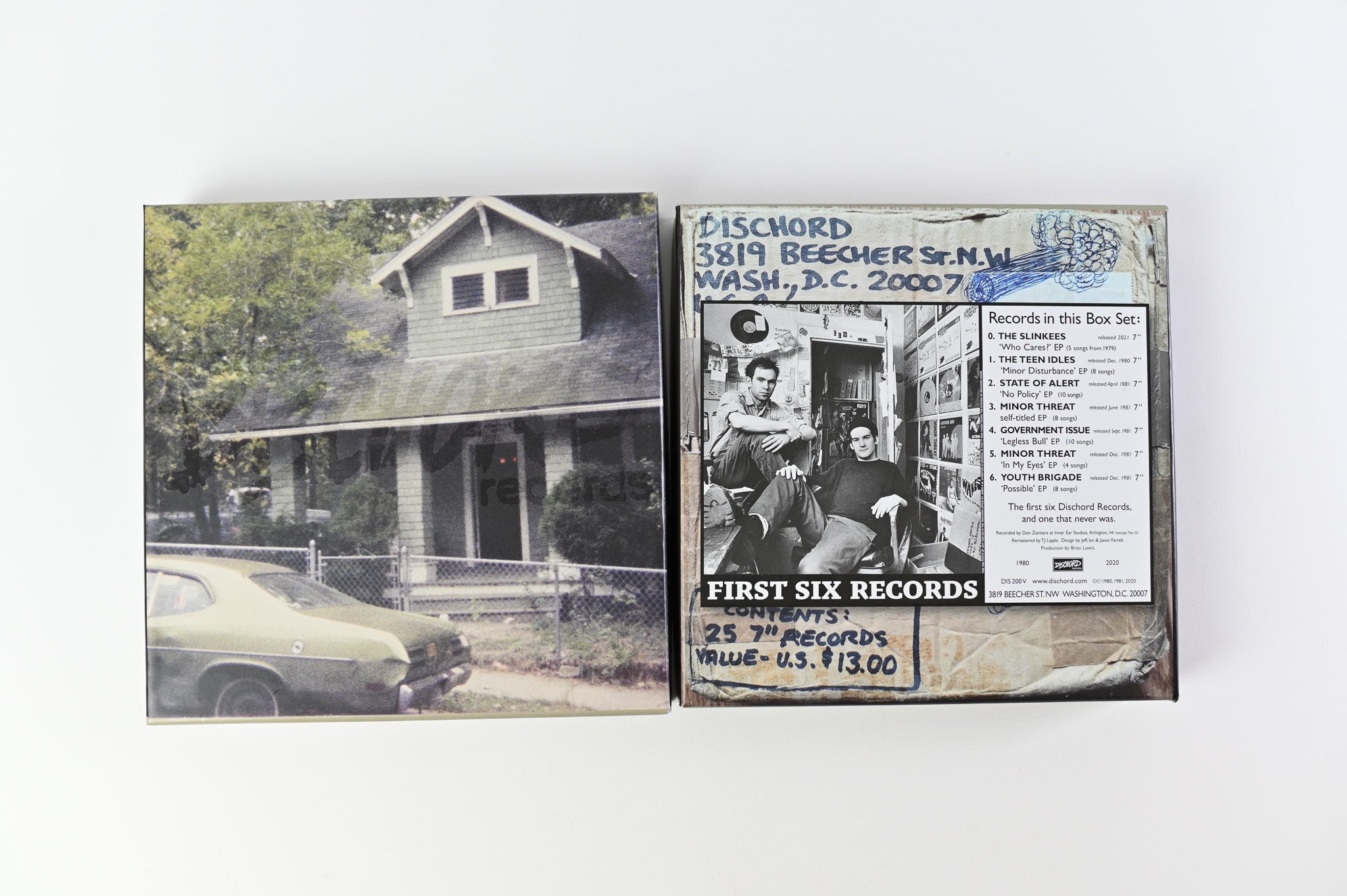 Various - First Six Dischord Records on Dischord Box Set Plus Unreleased Slinkees EP