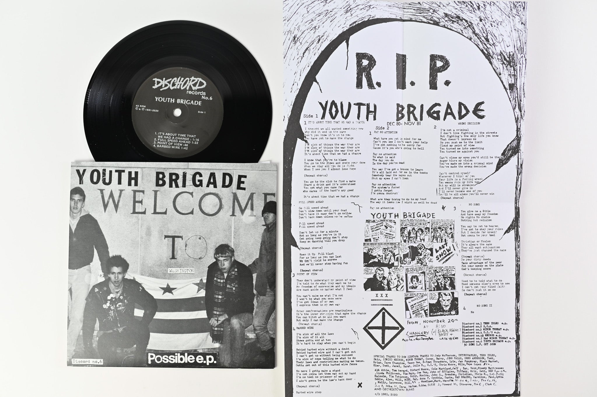 Various - First Six Dischord Records on Dischord Box Set Plus Unreleased Slinkees EP