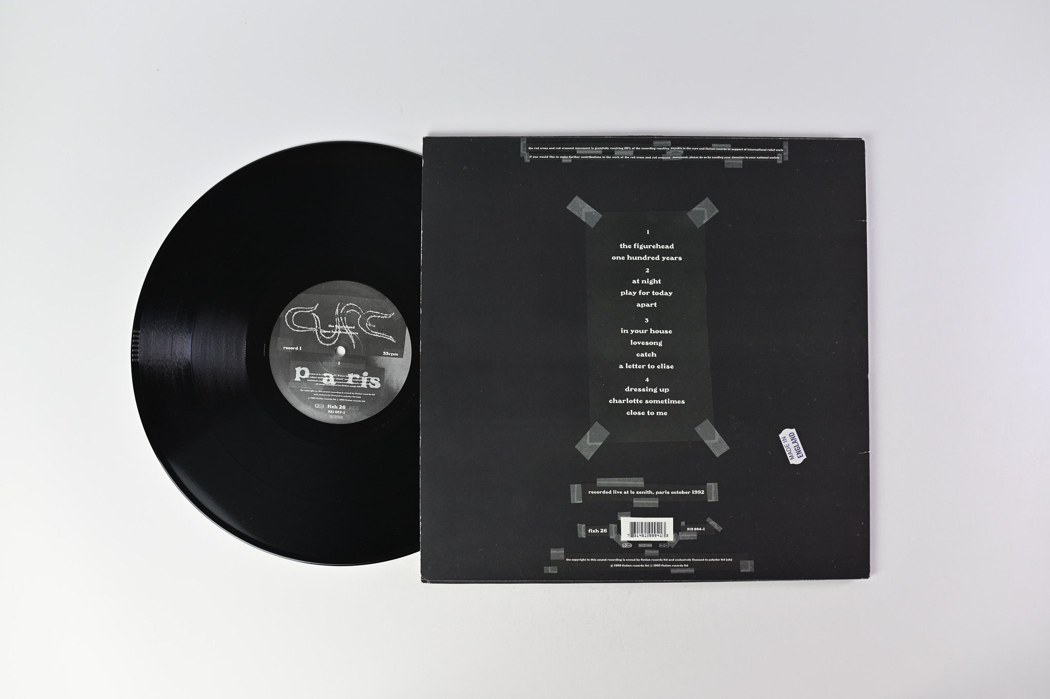 The Cure - Paris on Fiction Records