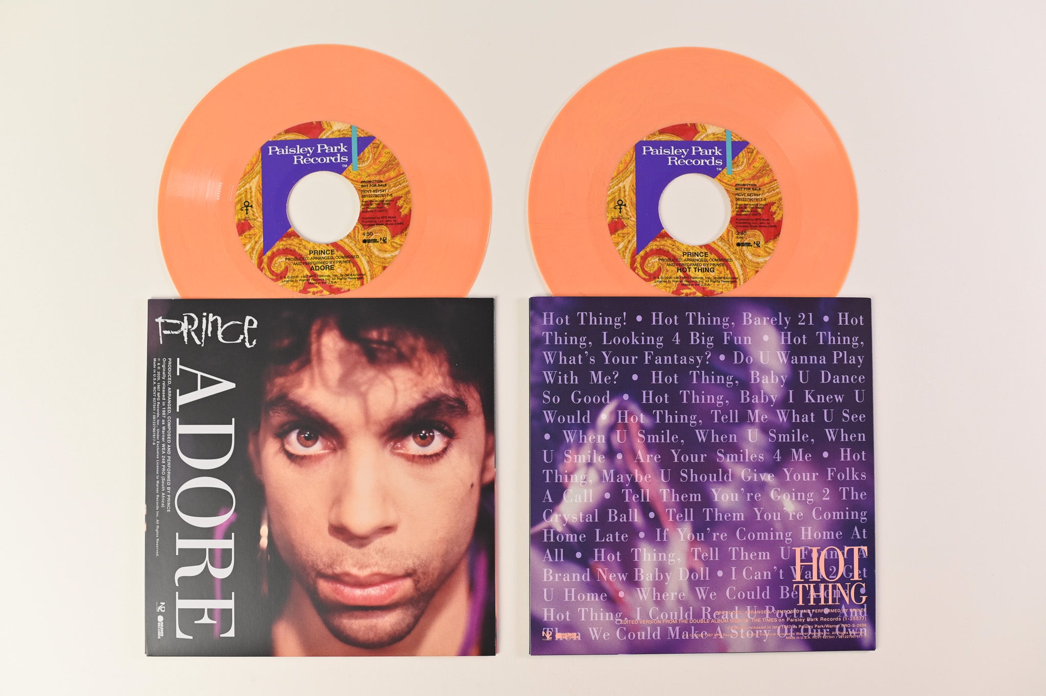 Prince - Sign "O" The Times – The Singles on NPG Warner Peach Vinyl 7" Ltd Numbered Box Set
