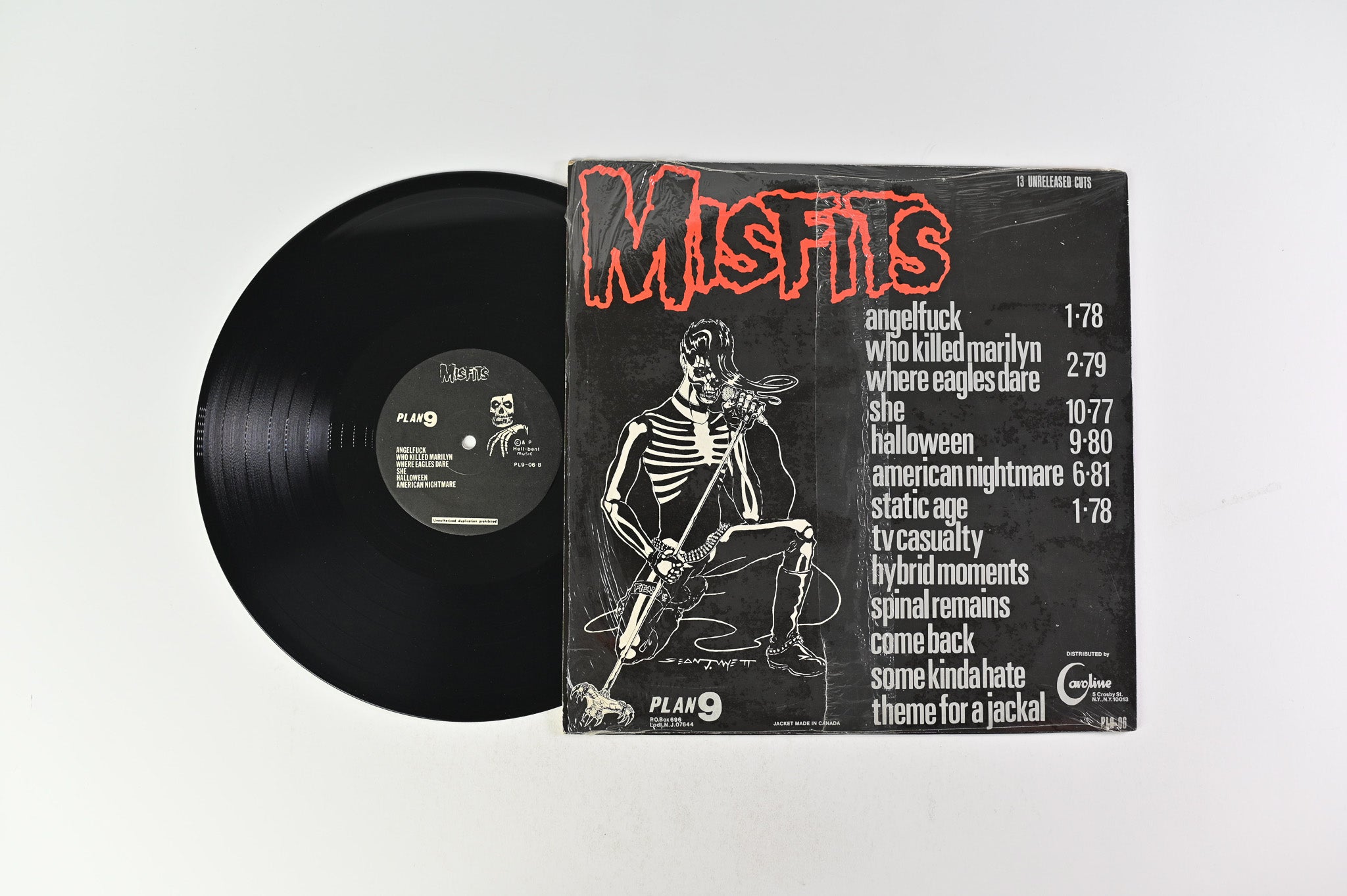 Misfits - Legacy Of Brutality on Plan 9 Black Translucent Vinyl 2nd Pressing