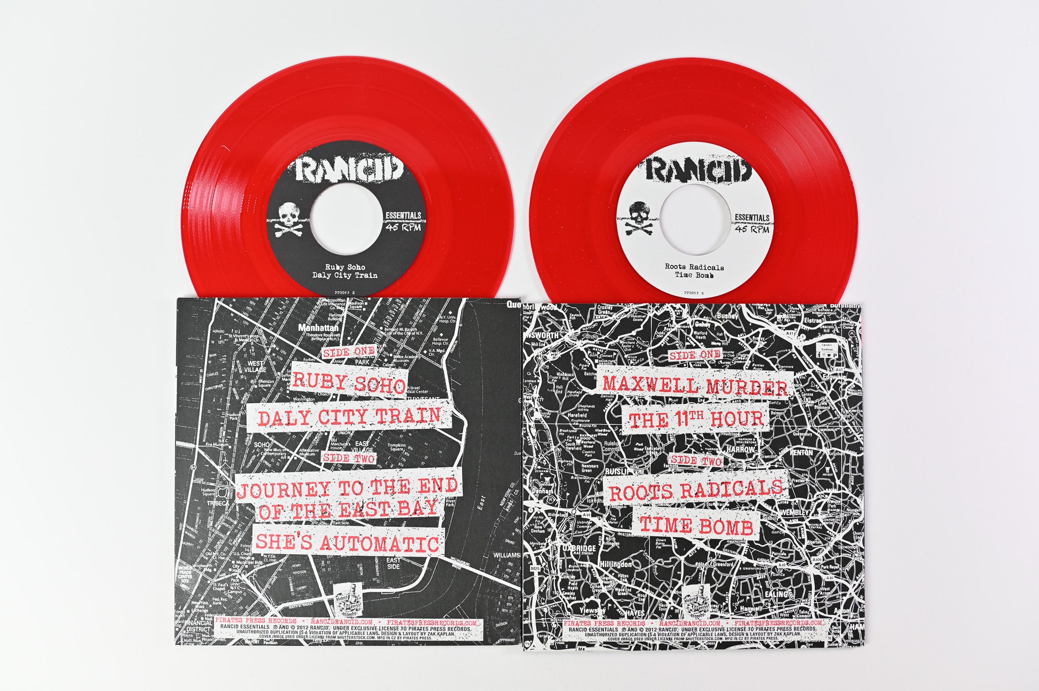 Rancid - ...And Out Come The Wolves on Pirates Press Ltd Red Vinyl 5 X 7" Reissue