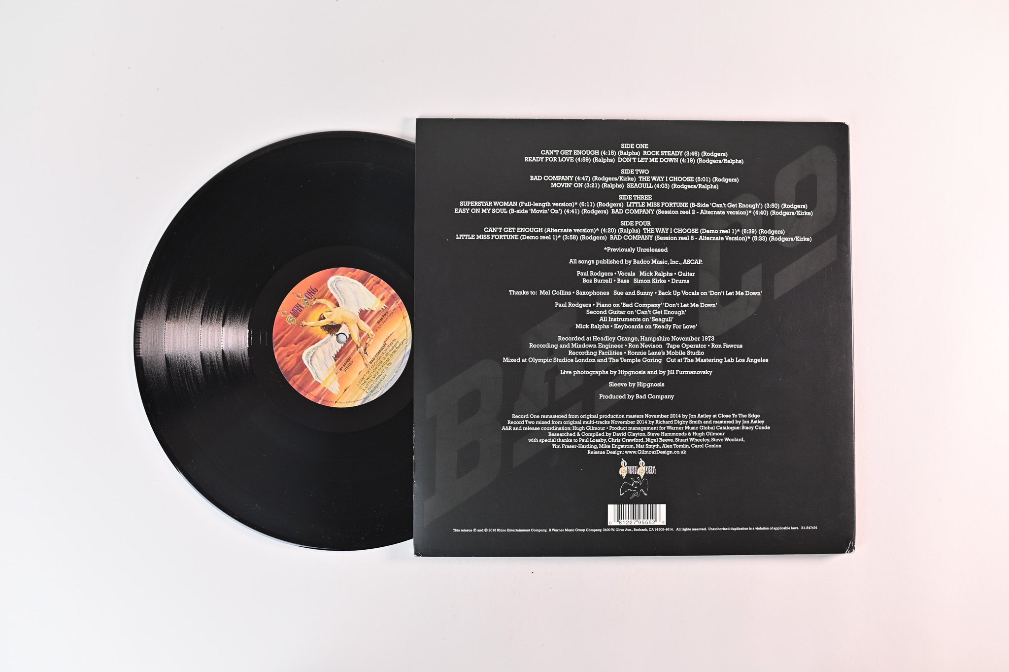 Bad Company - Bad Company on Rhino Records 180 Gram Reissue