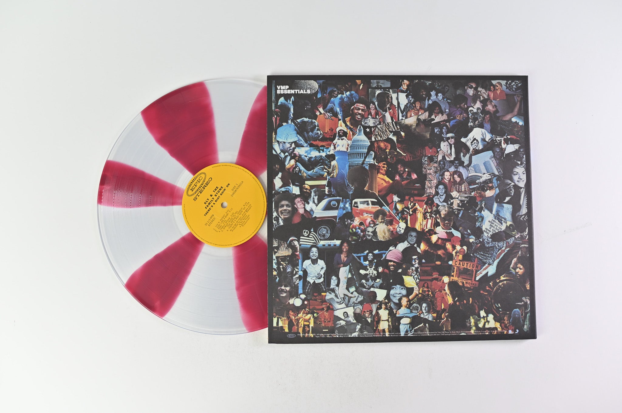 Sly & The Family Stone - There's a Riot Goin' On Club Edition Reissue on Epic/Vinyl Me, Please on Clear w/Red Pinwheel Vinyl