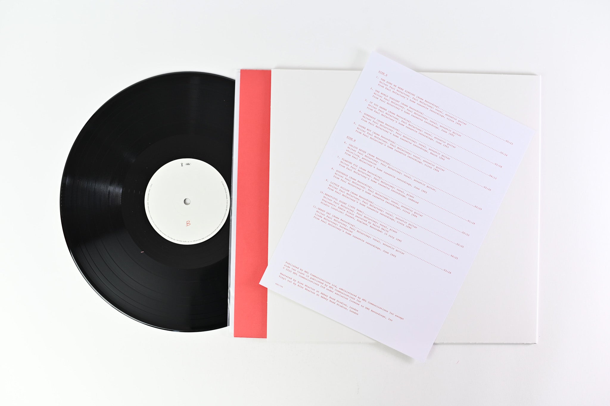 Paul McCartney - Flaming Pie on MPL - Numbered Collectors