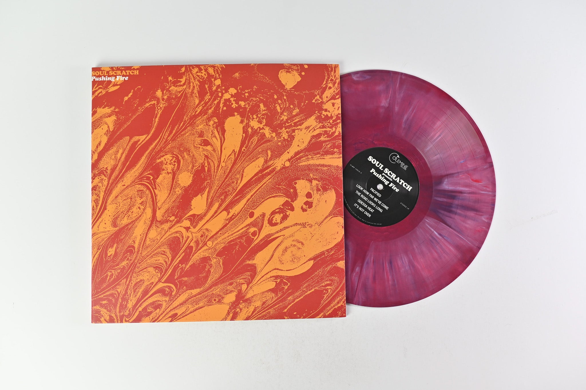 Soul Scratch - Pushing Fire PROMO on Colemine Records Purple Marbled Vinyl