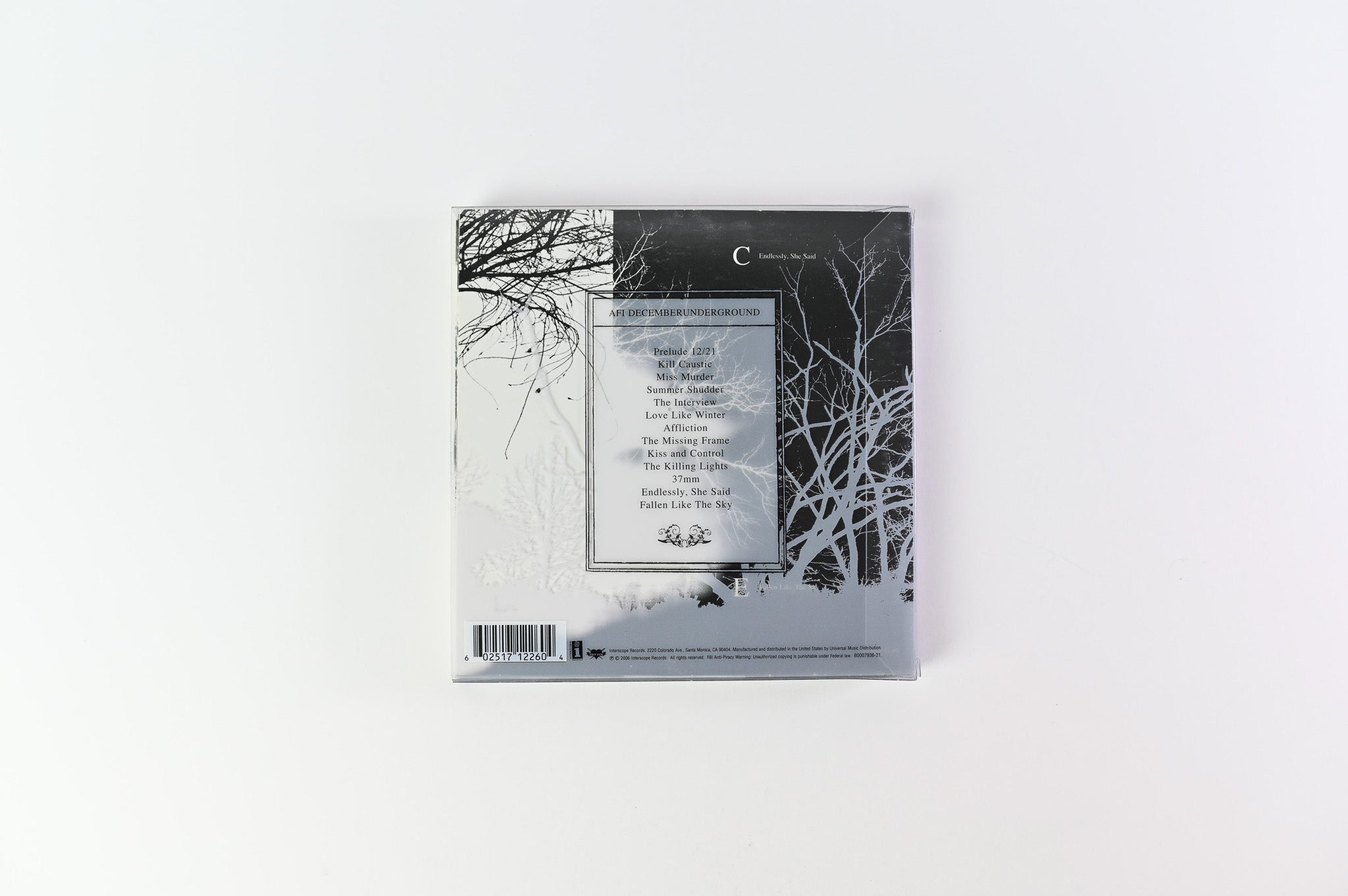 AFI - Decemberunderground on Interscope 6 X 7" Ltd Clear Vinyl Box Set