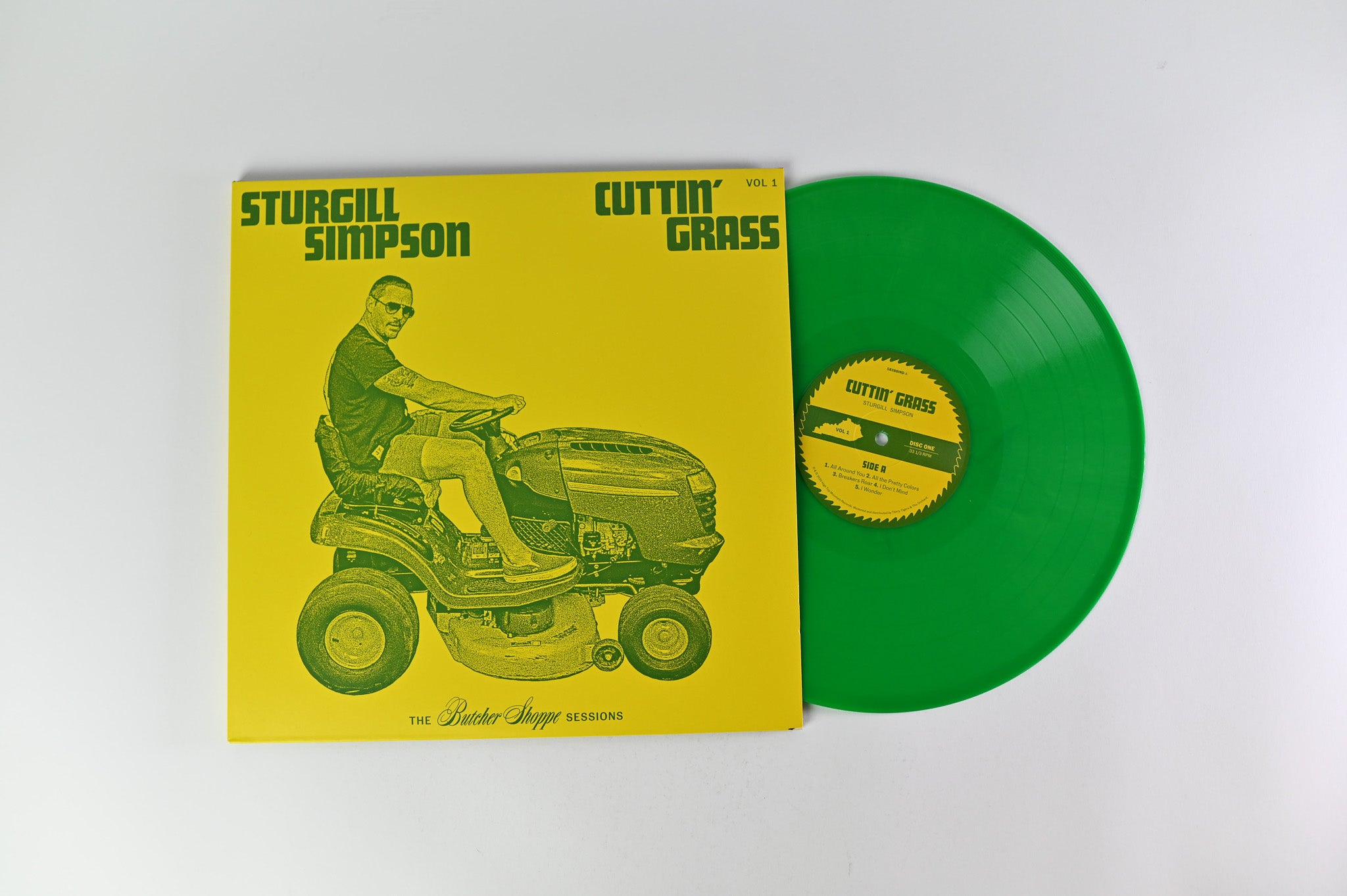 Sturgill Simpson - Cuttin' Grass Vol. 1 (The Butcher Shoppe Sessions) on High Top Mountain Ltd Green & Yellow Vinyl