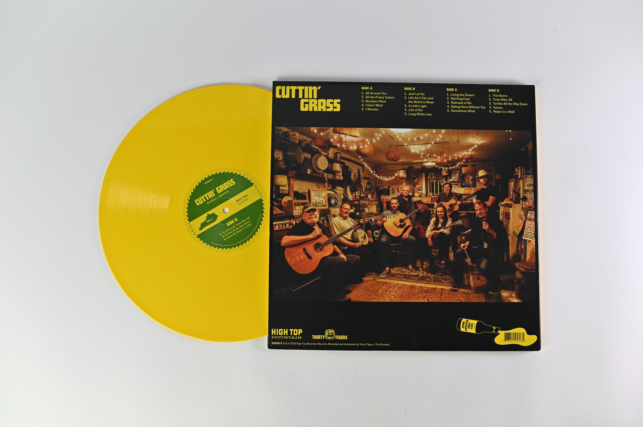 Sturgill Simpson - Cuttin' Grass Vol. 1 (The Butcher Shoppe Sessions) on High Top Mountain Ltd Green & Yellow Vinyl