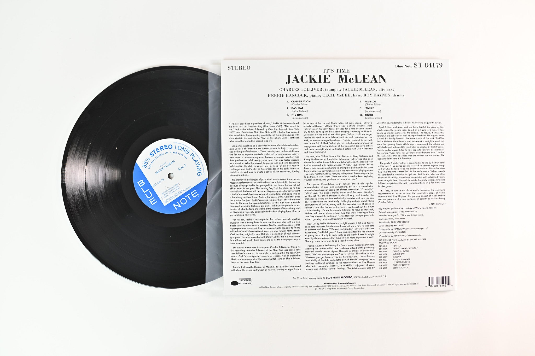 その他 LP Jackie Mclean Its Time! BN4179,BST84179 BLUE NOTE /00260 JACKIE MCLEAN - Jackie McLean - It's Time (UHQ CD) - Blue Note Records