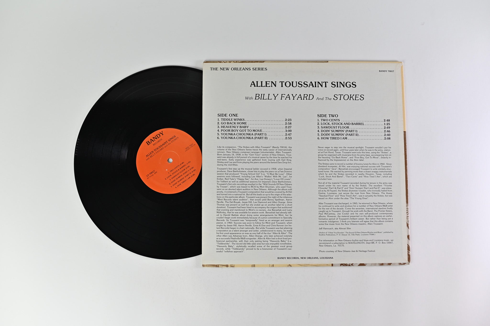 Allen Toussaint - Allen Toussaint Sings on Bandy