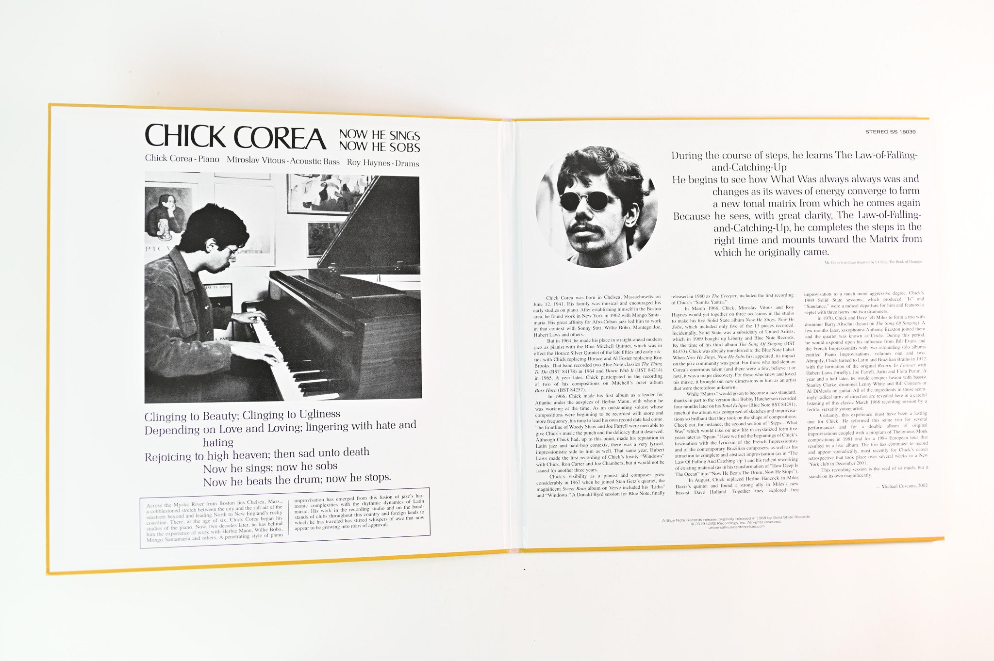 Chick Corea - Now He Sings, Now He Sobs Blue Note Tone Poet Series Reissue