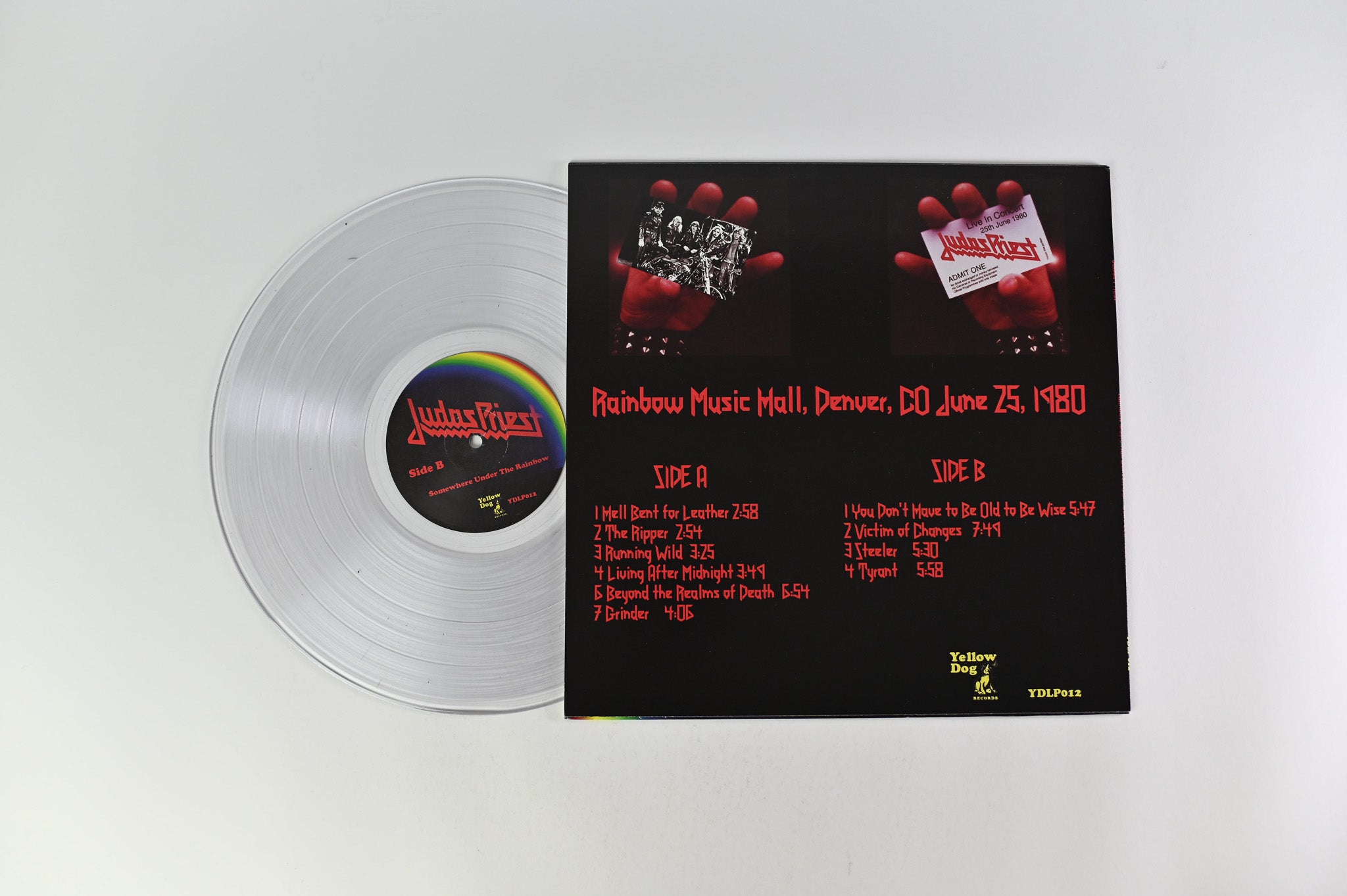 Judas Priest - Somewhere Under The Rainbow: Denver, CO June 25th 1980 Clear Unofficial Pressing