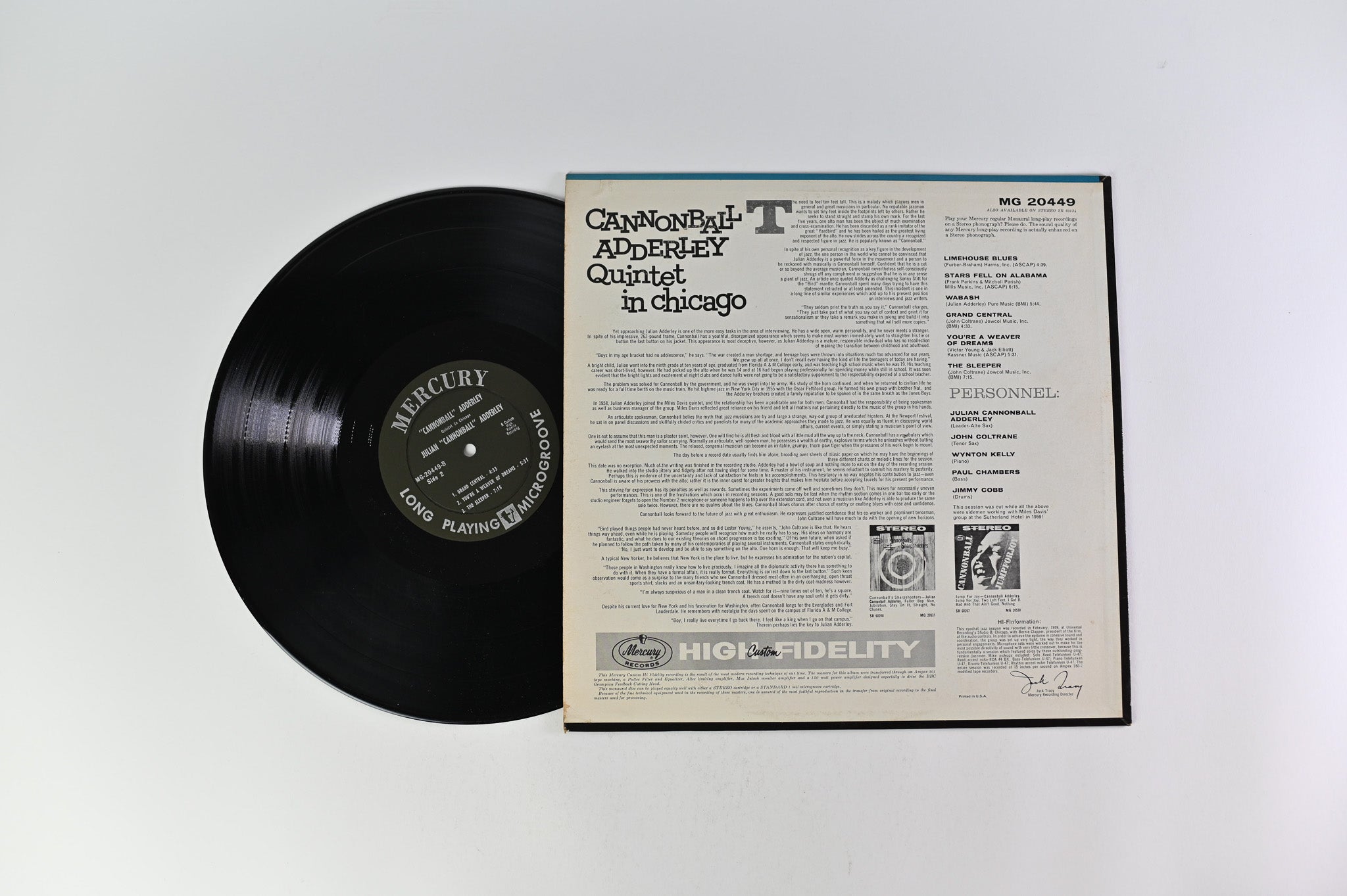 The Cannonball Adderley Quintet - In Chicago on Mercury Mono Deep Groove