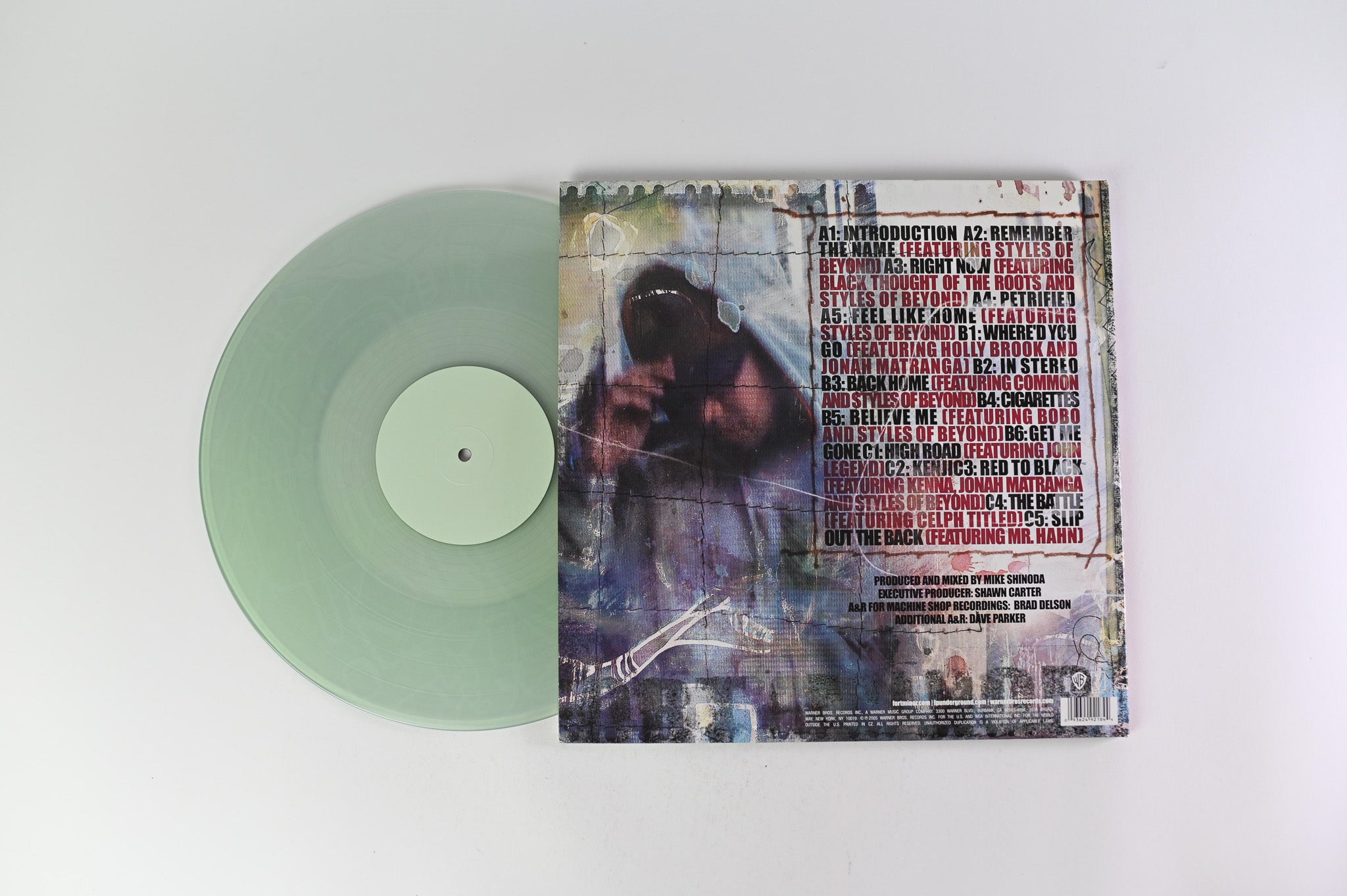 Fort Minor - The Rising Tied on Warner Bros Ltd RSD 2016 Coke Bottle Green Reissue