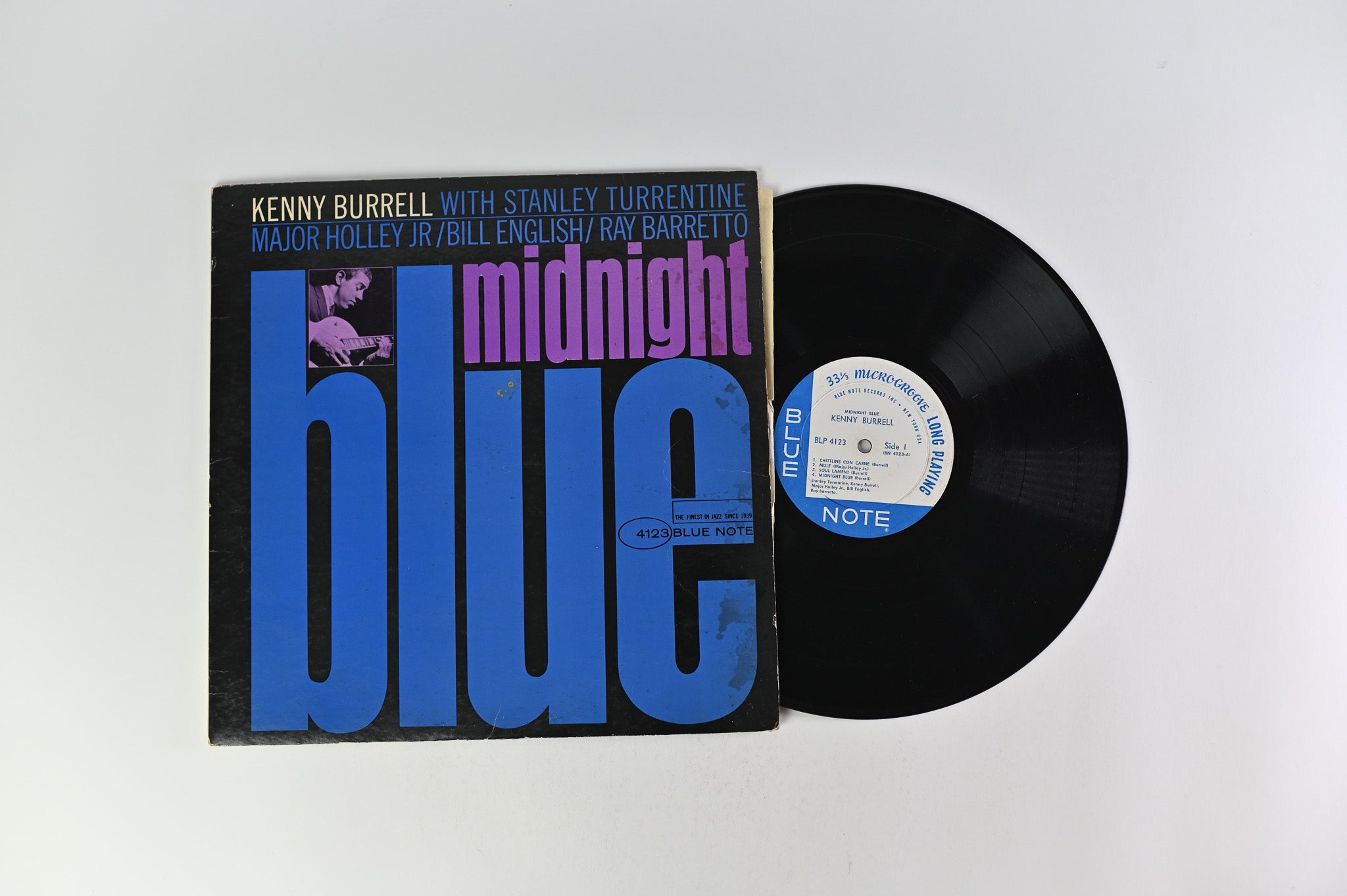 Kenny Burrell - Midnight Blue on Blue Note NY Mono Deep Groove on Side 1 Only