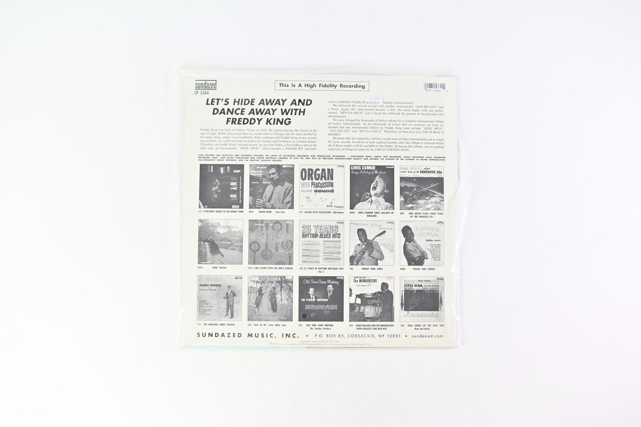 Freddie King - Let's Hide Away And Dance Away With Freddy King on Sundazed Reissue
