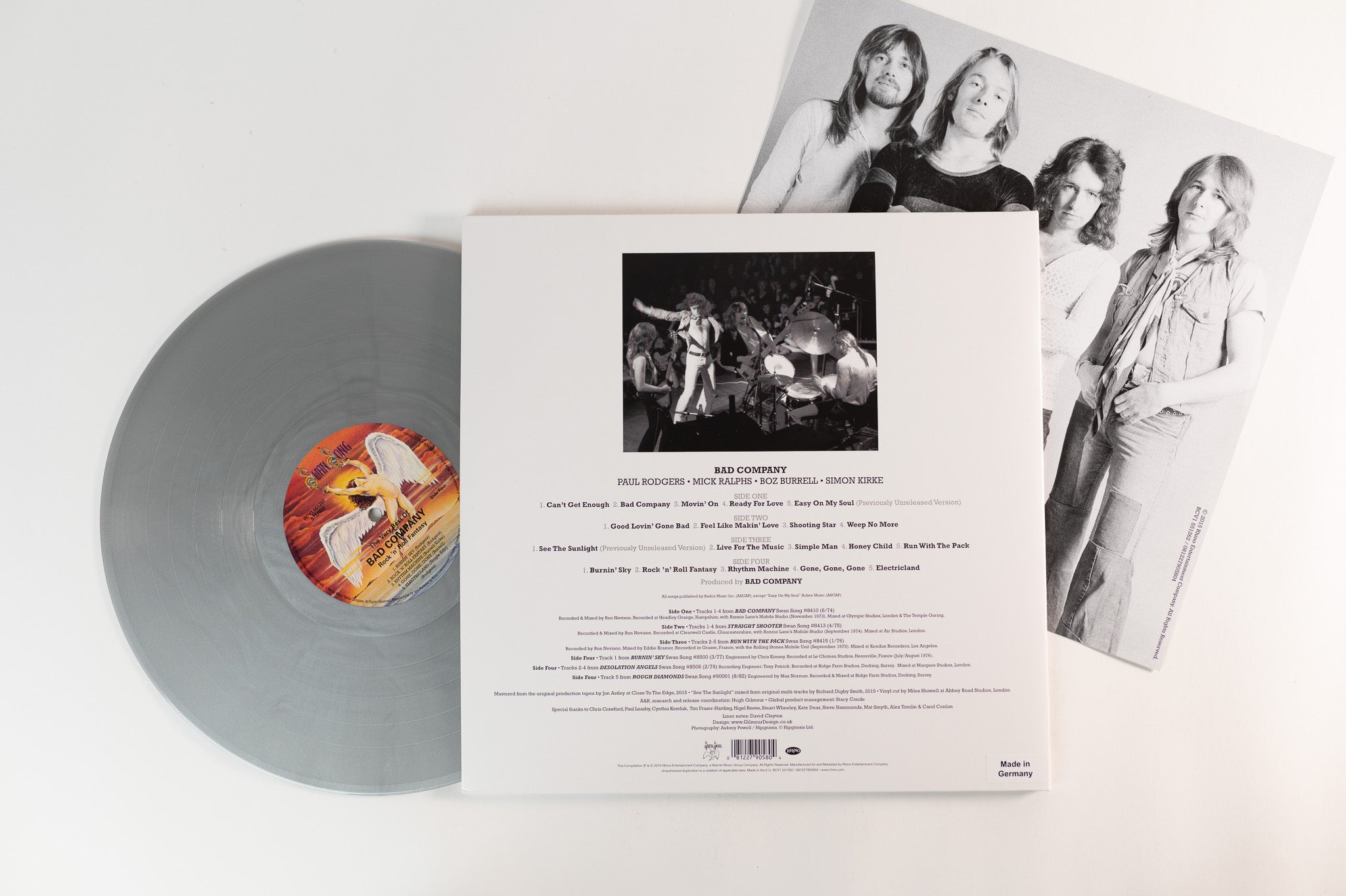 Bad Company - Rock 'n' Roll Fantasy The Very Best Of Bad Company on Swan Song - Silver Vinyl