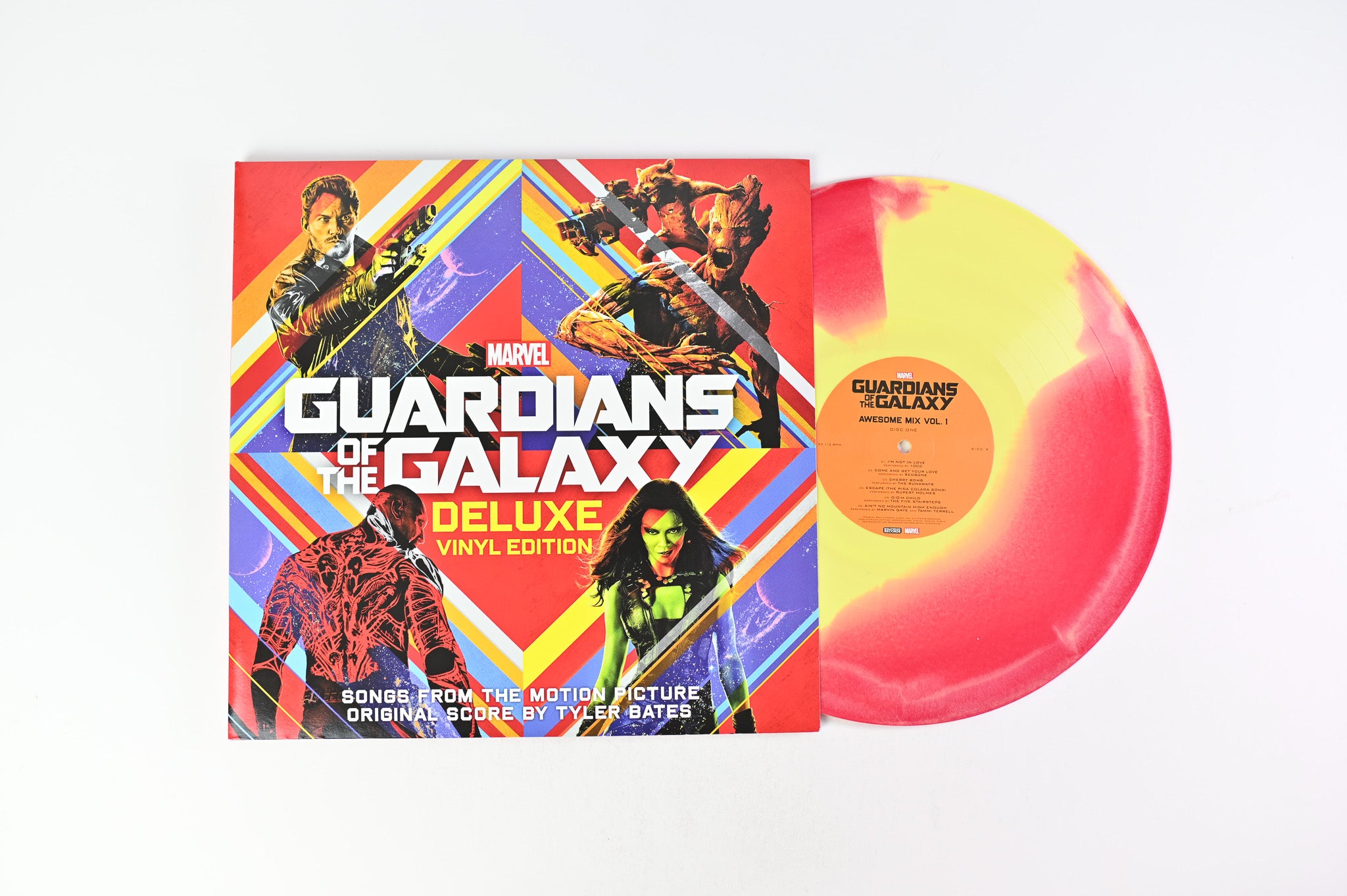Various - Guardians Of The Galaxy on Hollywood Ltd Red & Yellow Vinyl