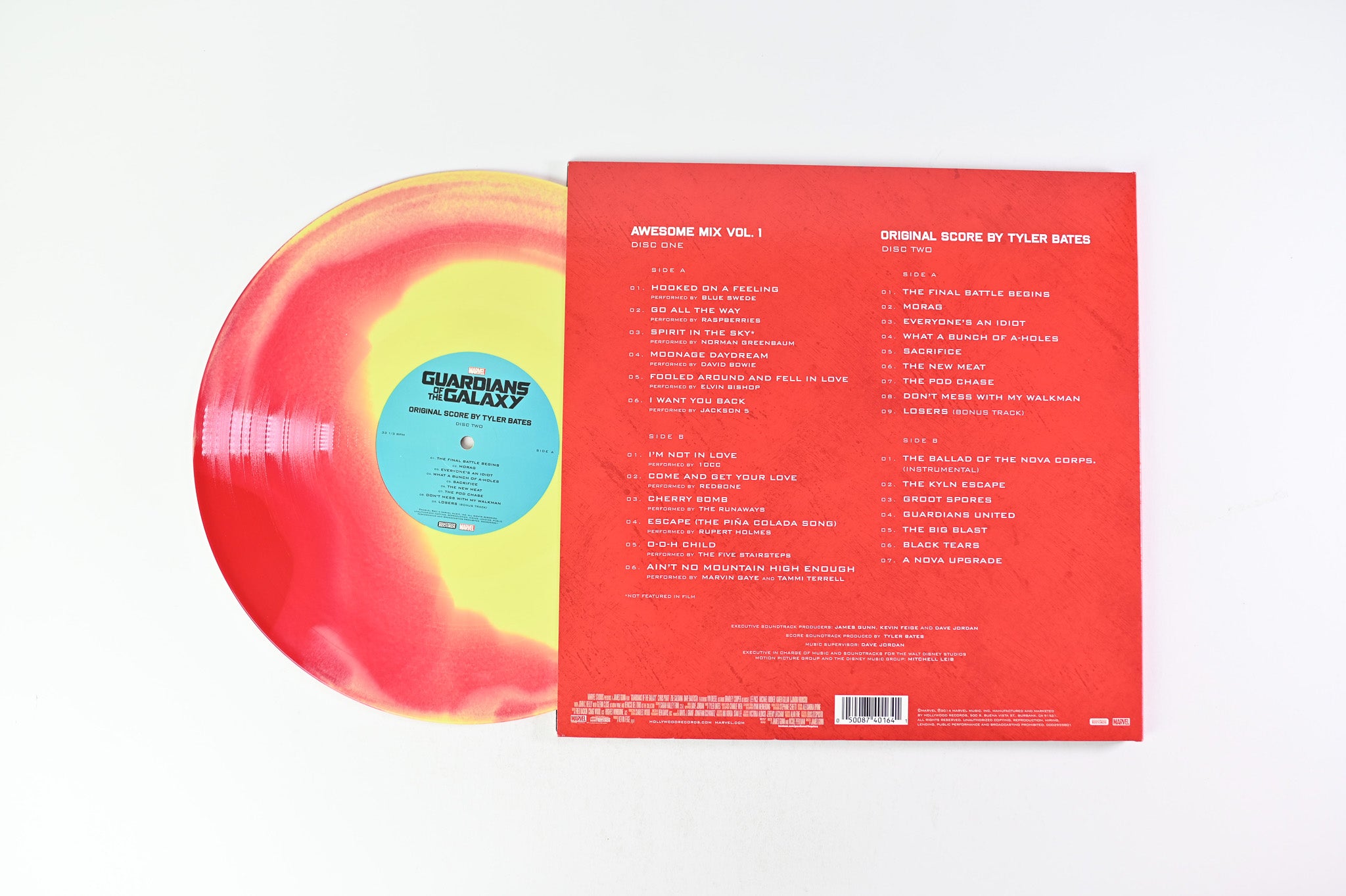 Various - Guardians Of The Galaxy on Hollywood Ltd Red & Yellow Vinyl