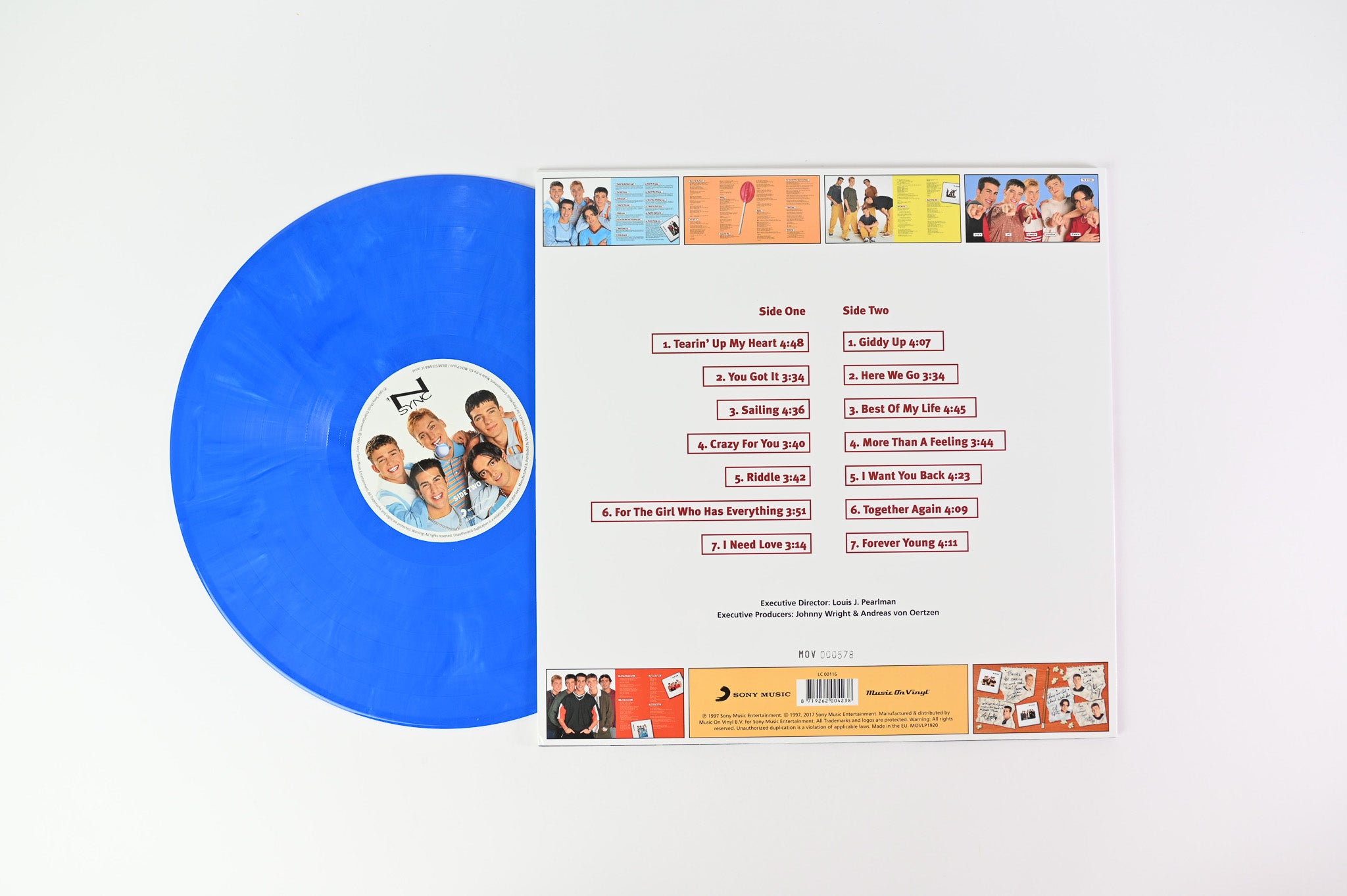 *NSYNC - 'N Sync on Music on Vinyl Ltd Numbered Blue Vinyl Reissue