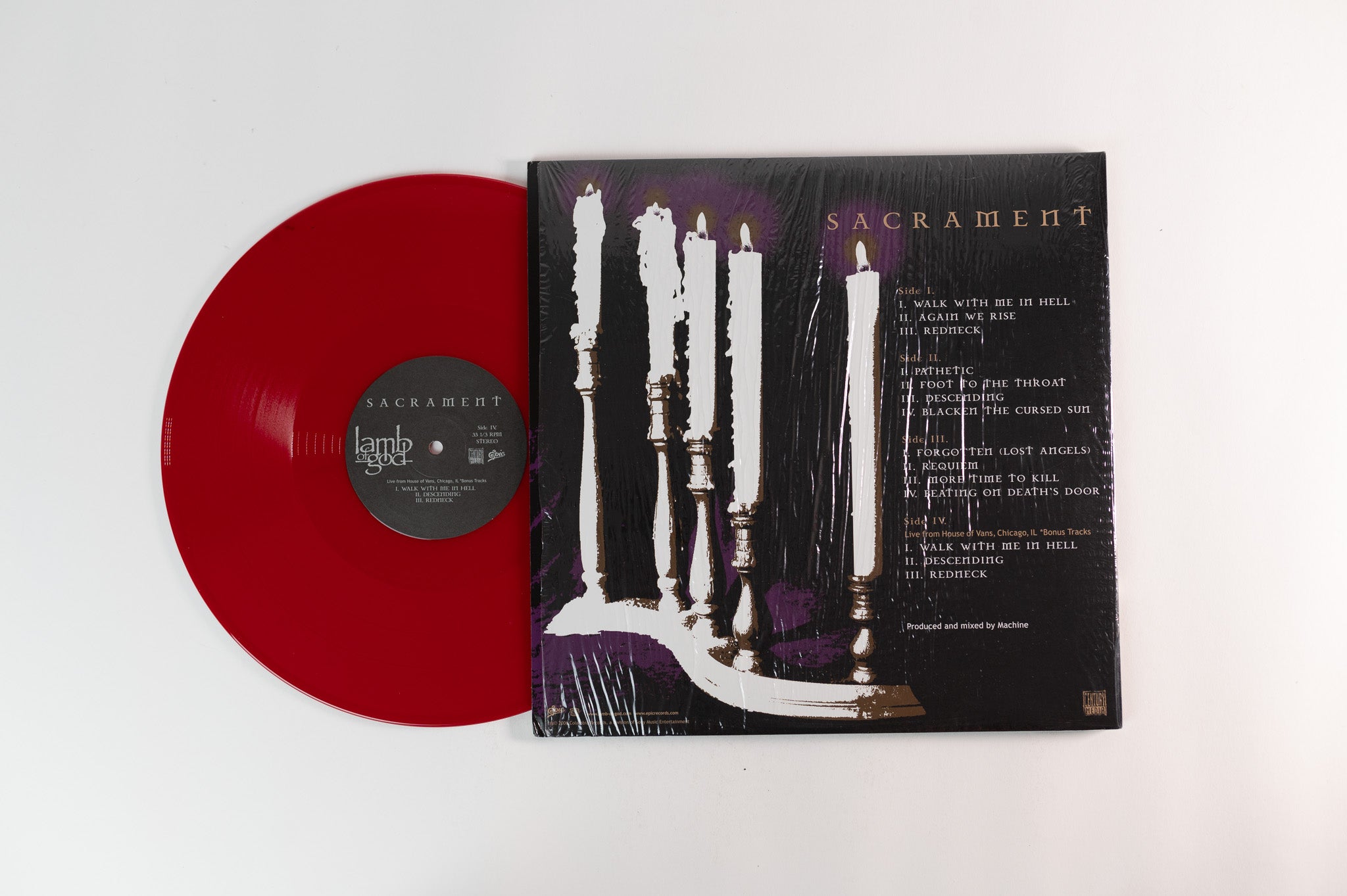 Lamb Of God - Sacrament on Century Media / Epic - Red Vinyl