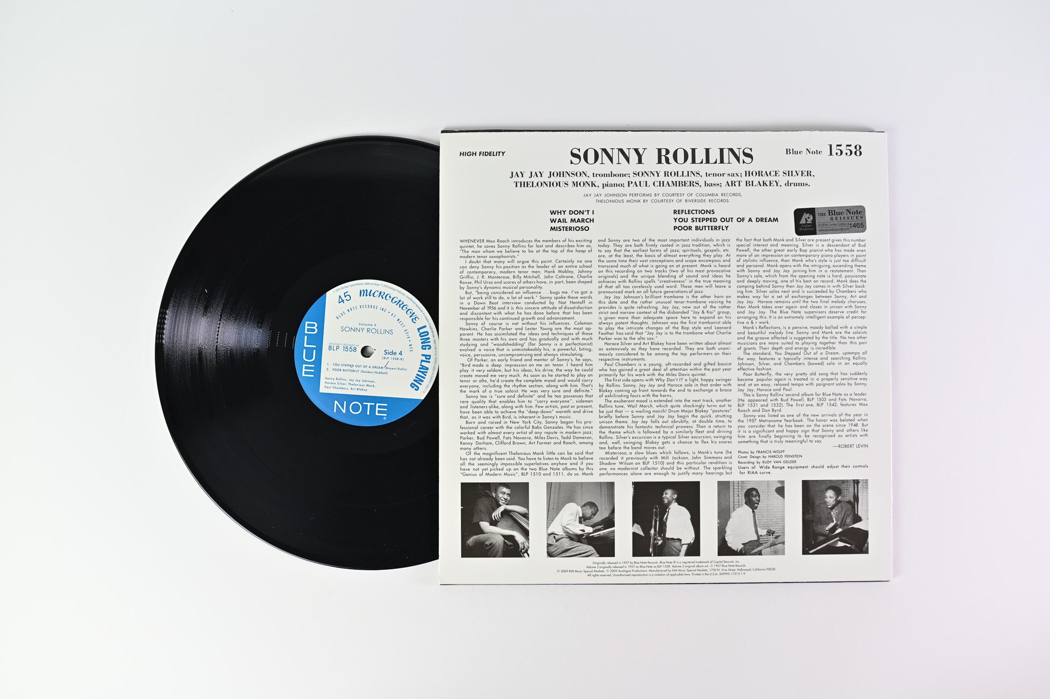 Sonny Rollins - Volume 2 on Blue Note Analogue Productions Ltd Numbered 45 RPM Reissue