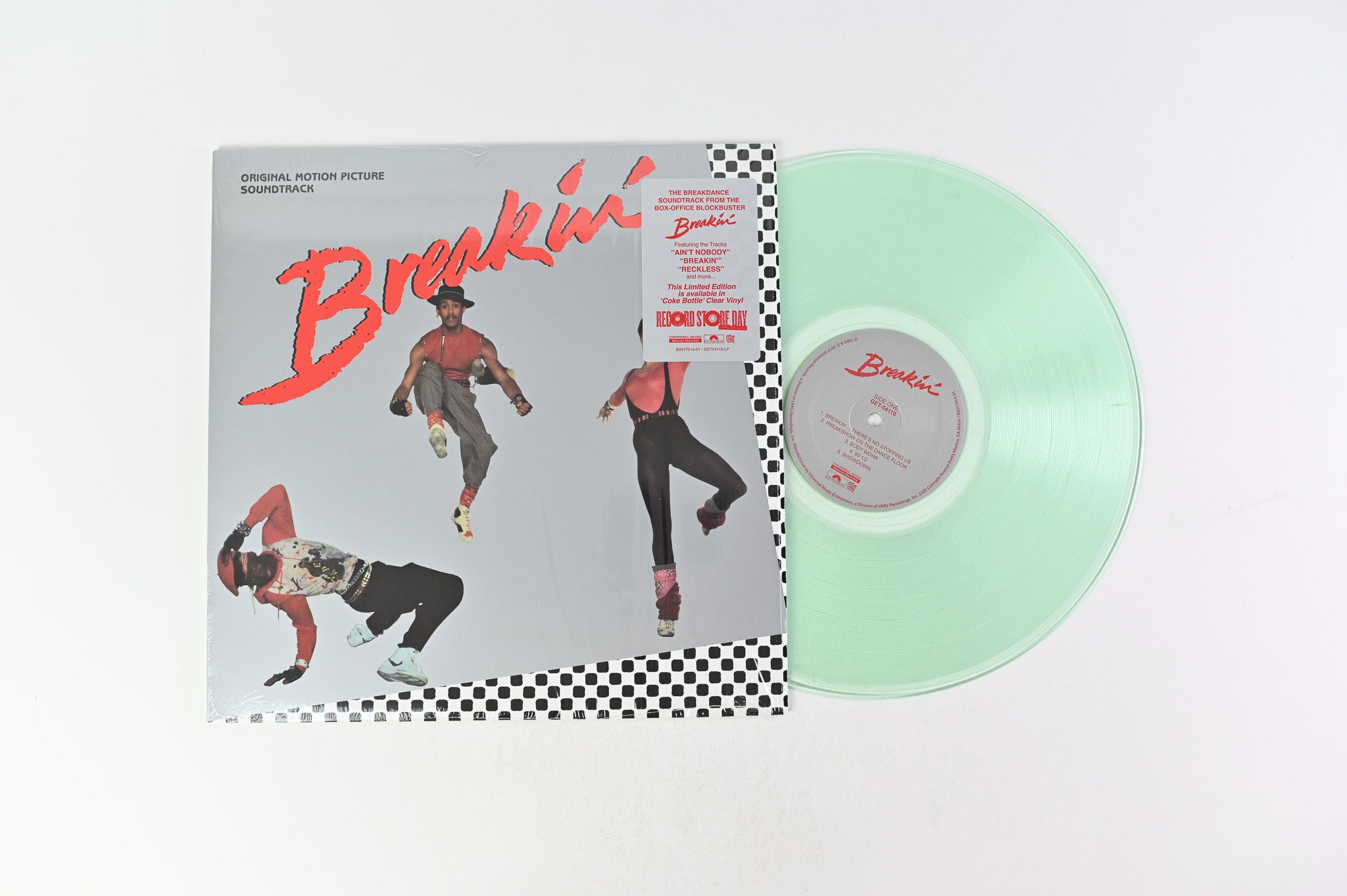 Various - Breakin': Original Motion Picture Soundtrack on Get on Down Ltd RSD 2022 Coke Bottle Clear Reissue