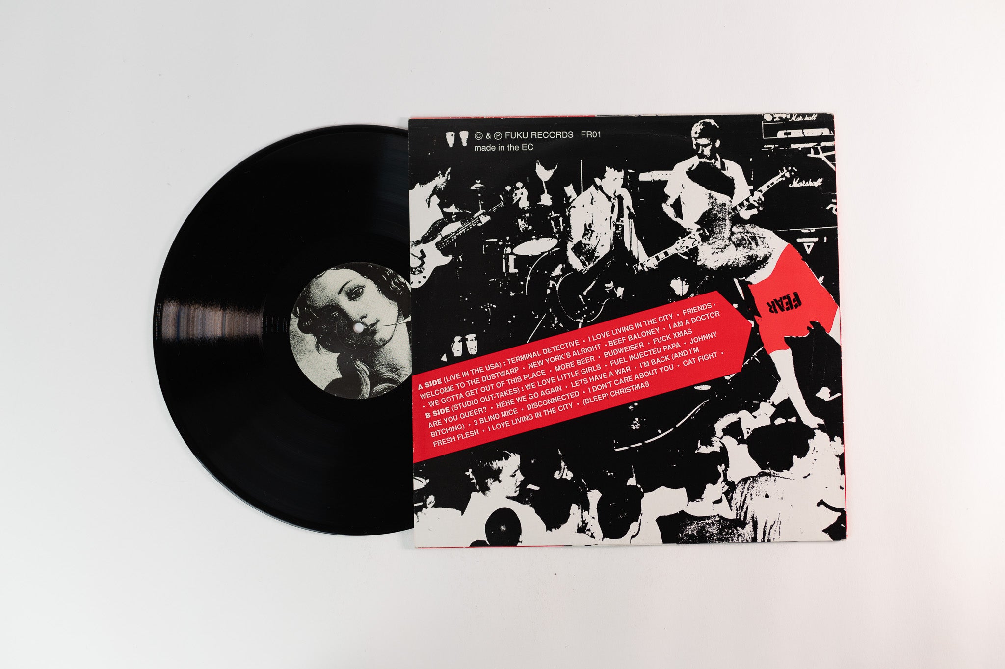 Fear - Living With Fear on Fuku Records - Unofficial Pressing