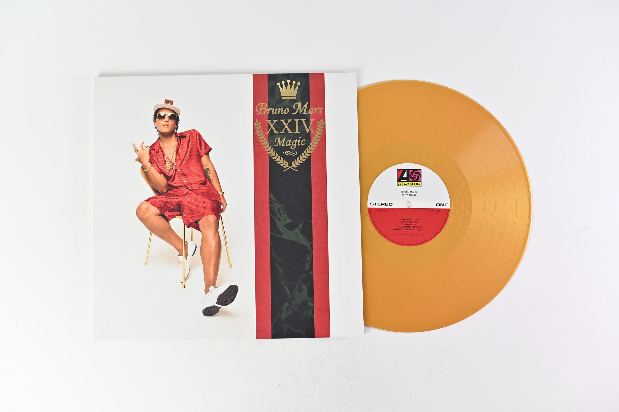 Bruno Mars - XXIVK Magic on Atlantic Ltd Gold Vinyl Reissue