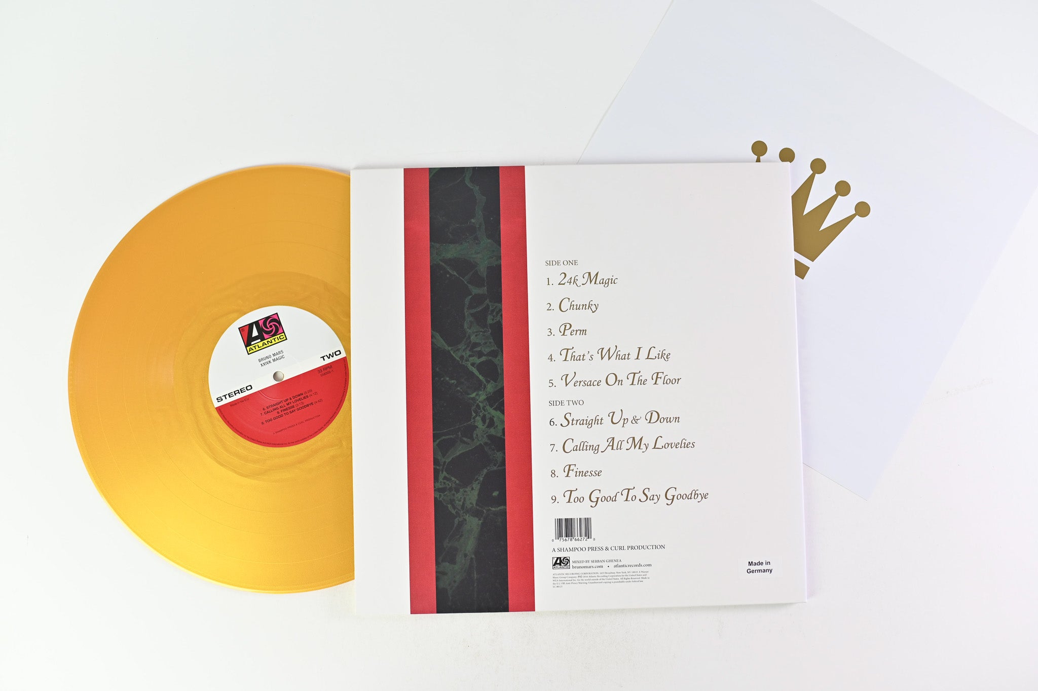 Bruno Mars - XXIVK Magic on Atlantic Ltd Gold Vinyl Reissue