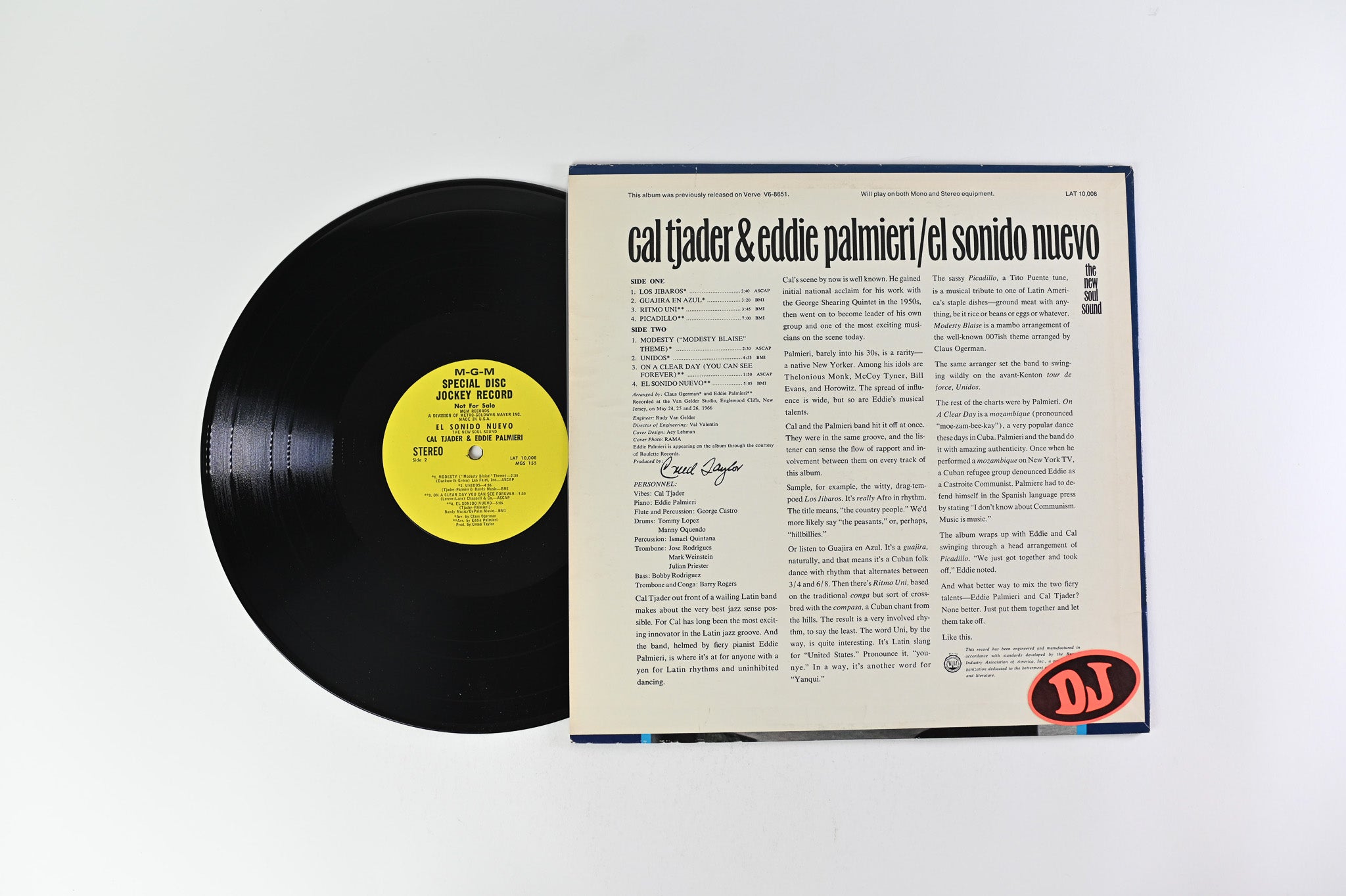 Cal Tjader - El Sonido Nuevo Reissue on MGM Records Promo