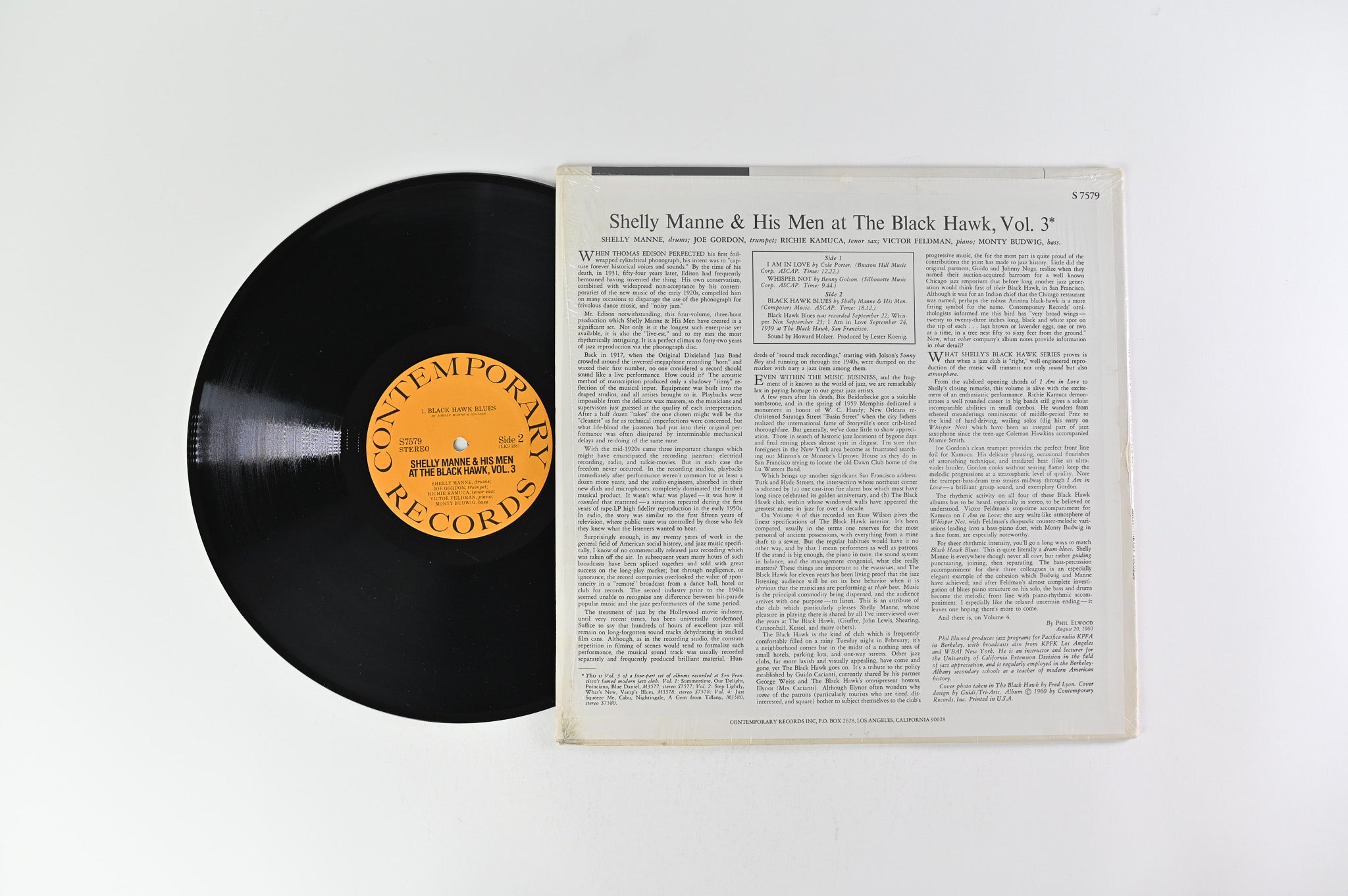 Shelly Manne & His Men - At The Black Hawk, Vol. 3 Reissue on Contemporary Records