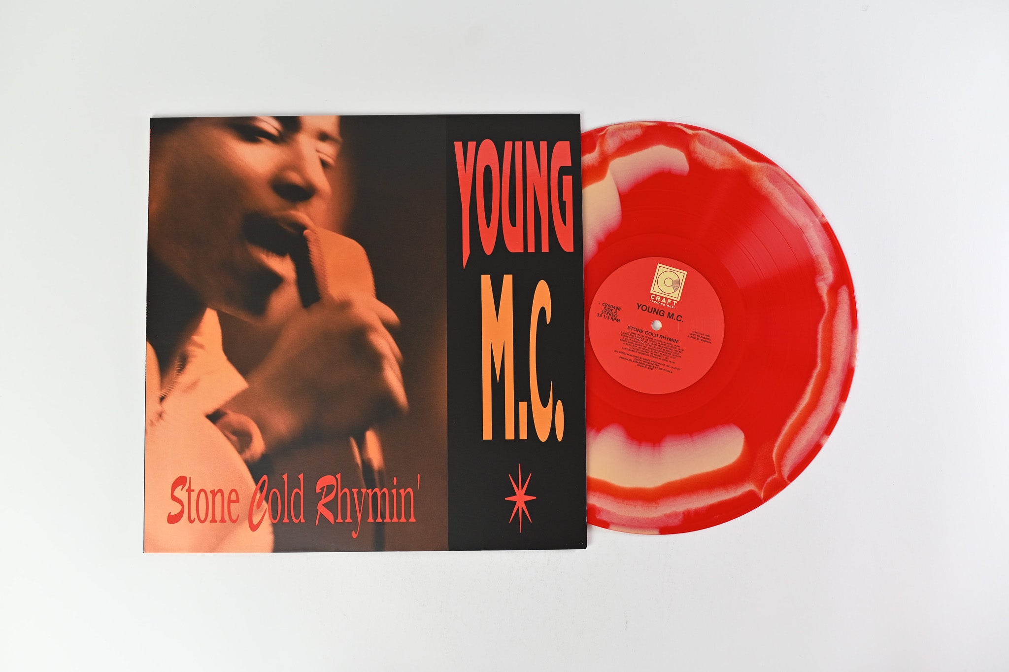 Young MC - Stone Cold Rhymin' Reissue on Craft Recordings/Vinyl Me Please Stone Gold & Red Vinyl