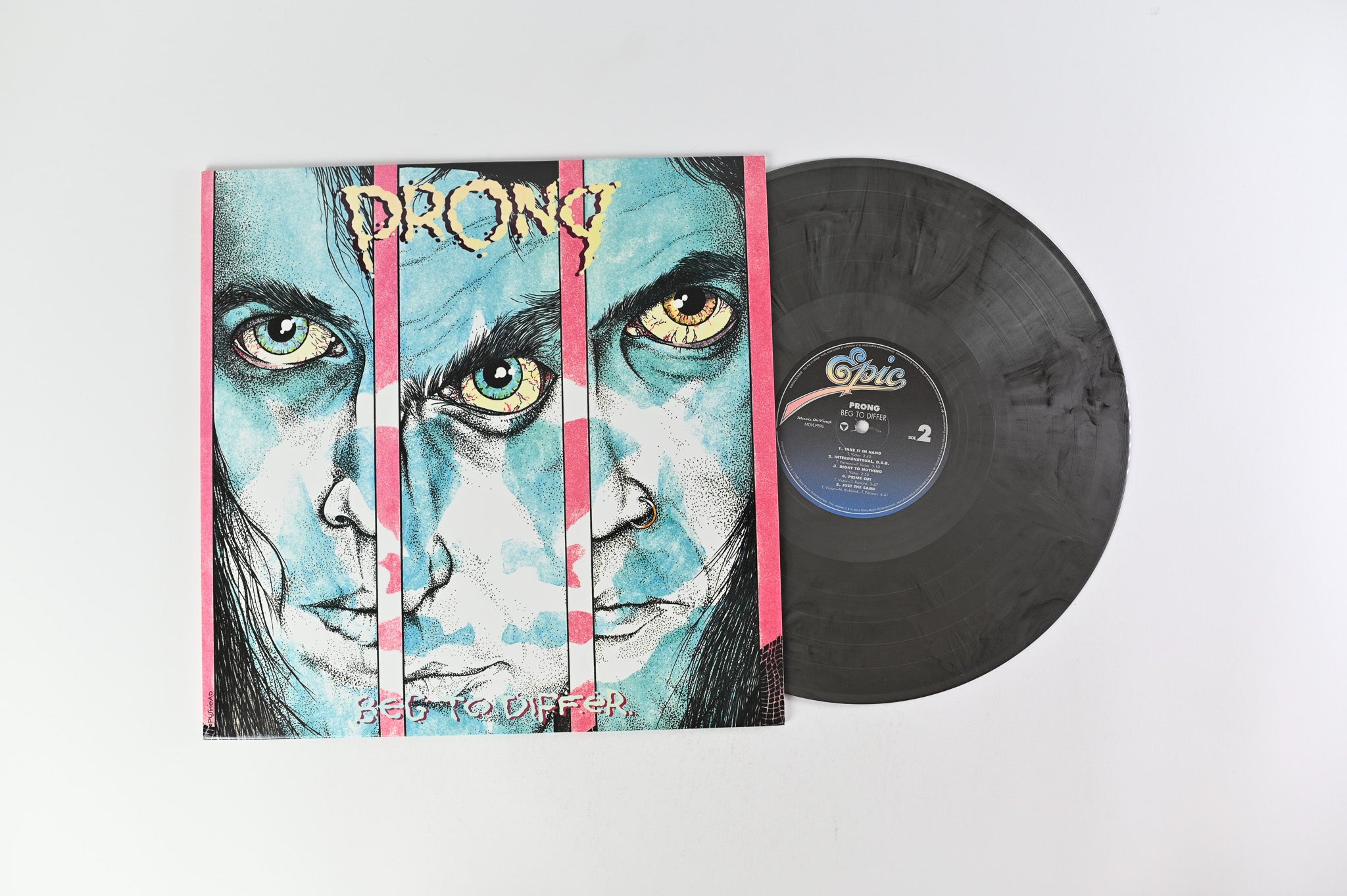 Prong - Beg To Differ Numbered Reissue on Music On Vinyl Silver & Black Marbled