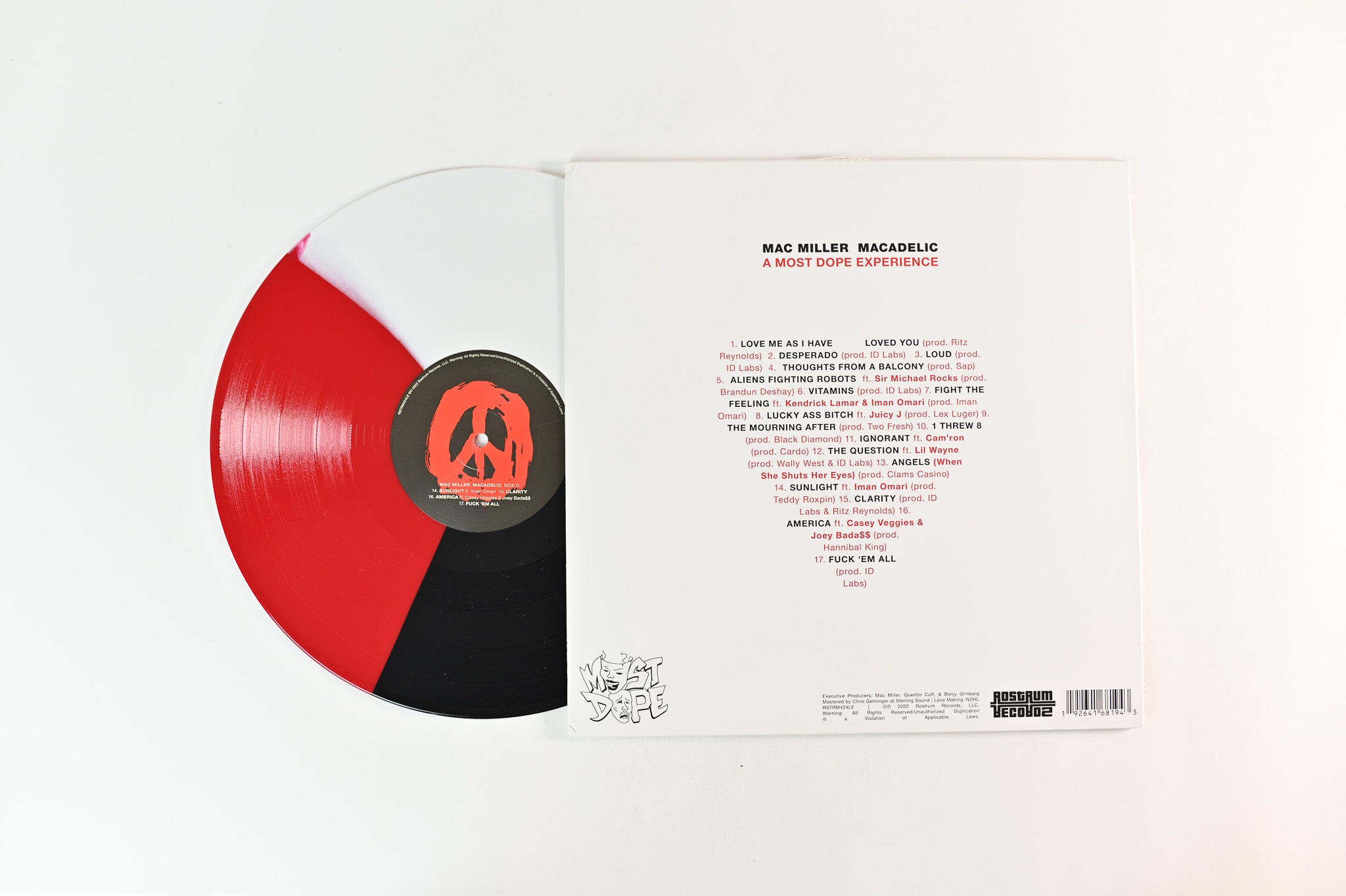 Mac Miller - Macadelic on Rostrum Tri Color Vinyl Reissue