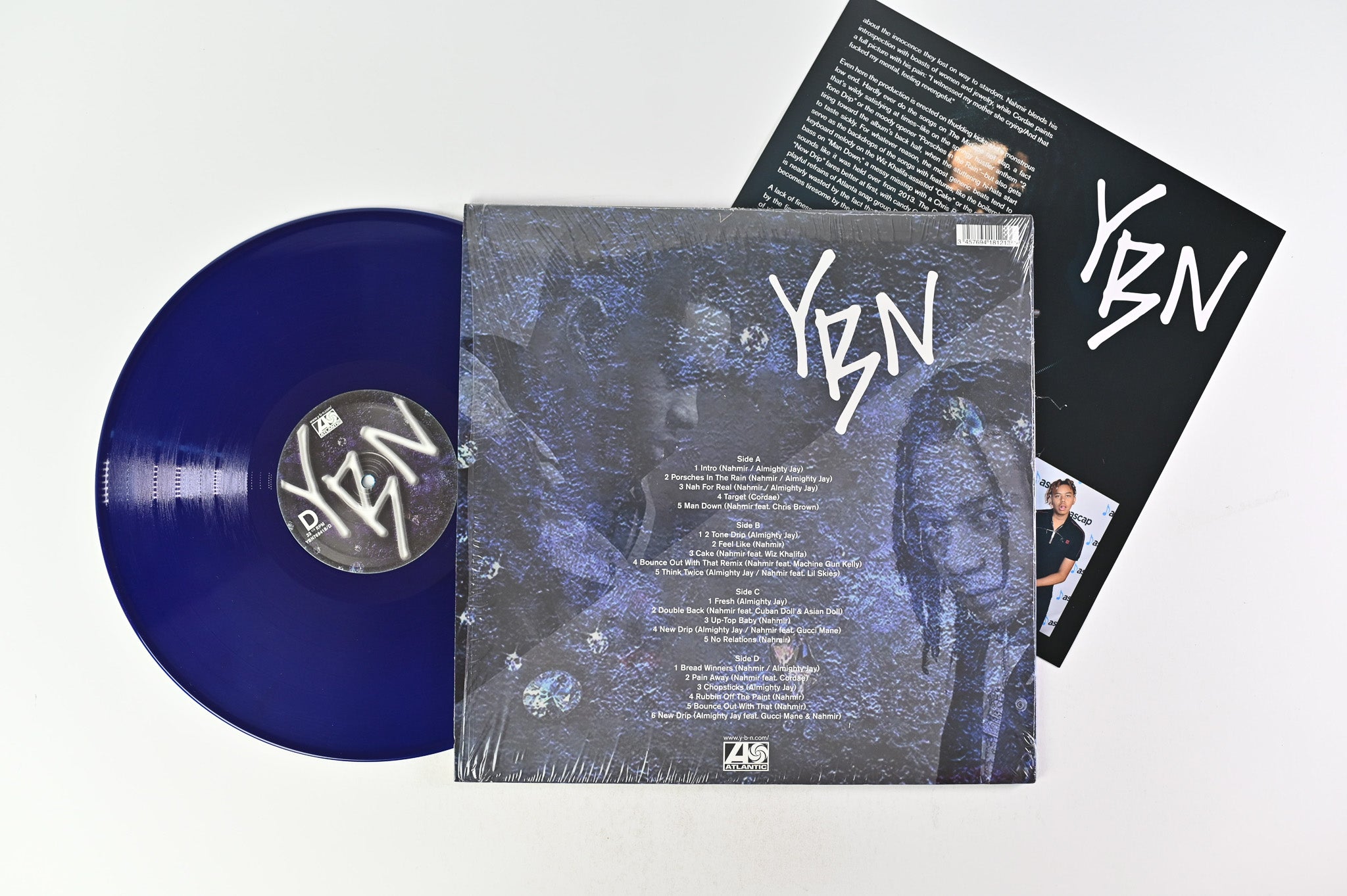 YBN Almighty Jay - YBN: The Mixtape Unofficial Blue Vinyl Pressing