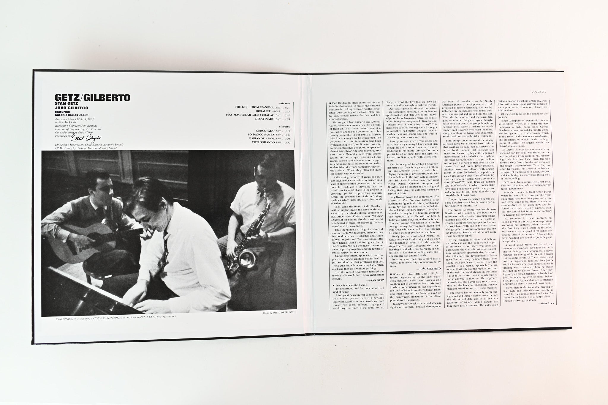 Stan Getz - Getz / Gilberto on Verve Acoustic Sounds Series 180 Gram Reissue