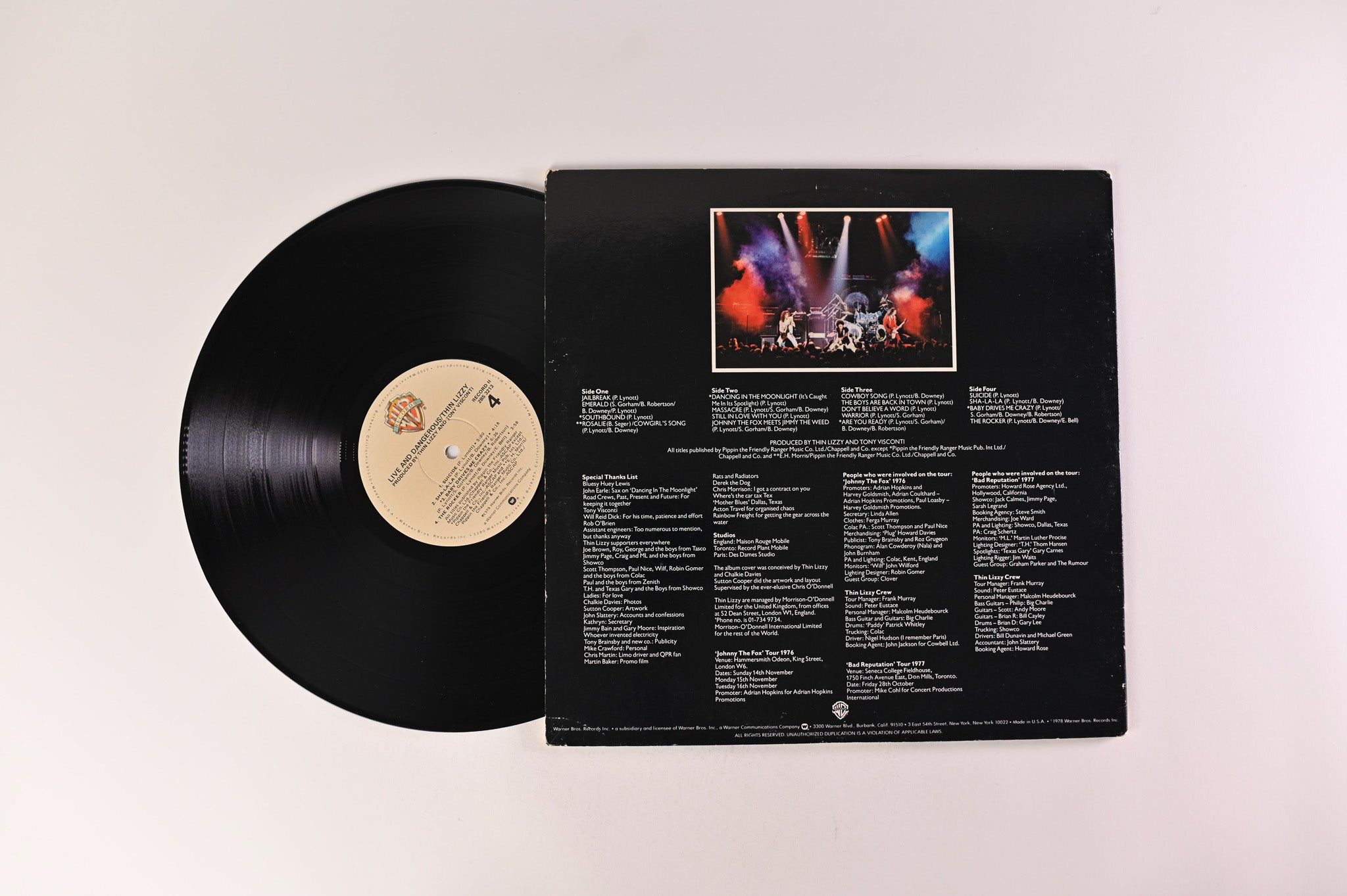 Thin Lizzy - Live And Dangerous on Warner Bros. Records