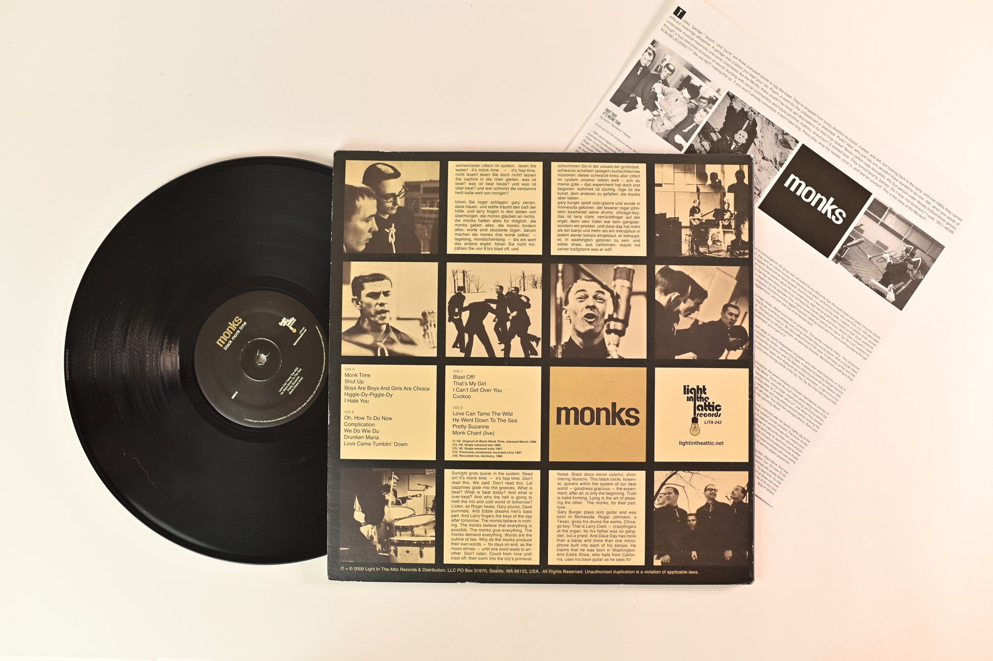 The Monks - Black Monk Time on Light in the Attic 180 Gram Reissue