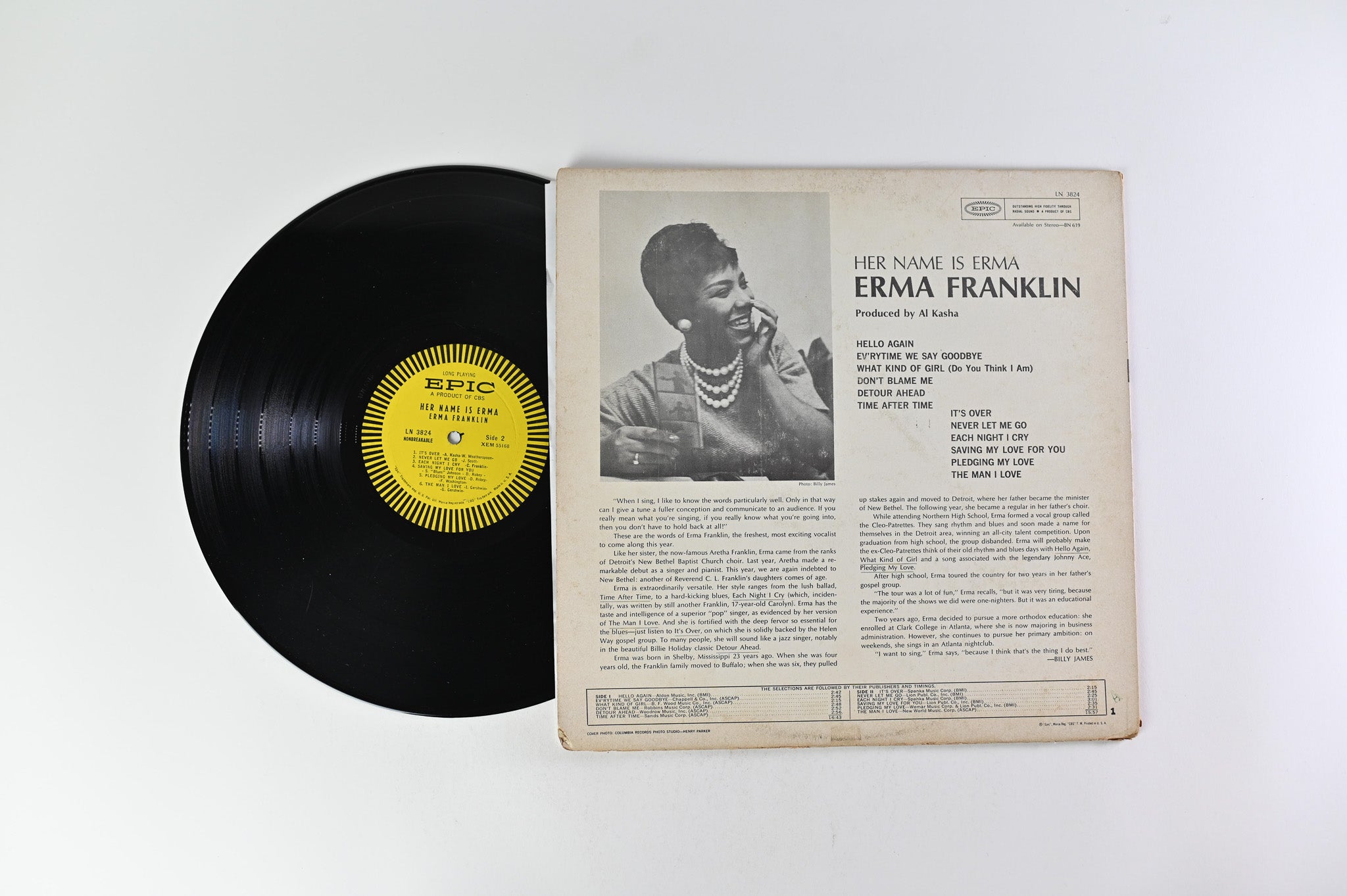 Erma Franklin - Her Name Is Erma on Epic Mono