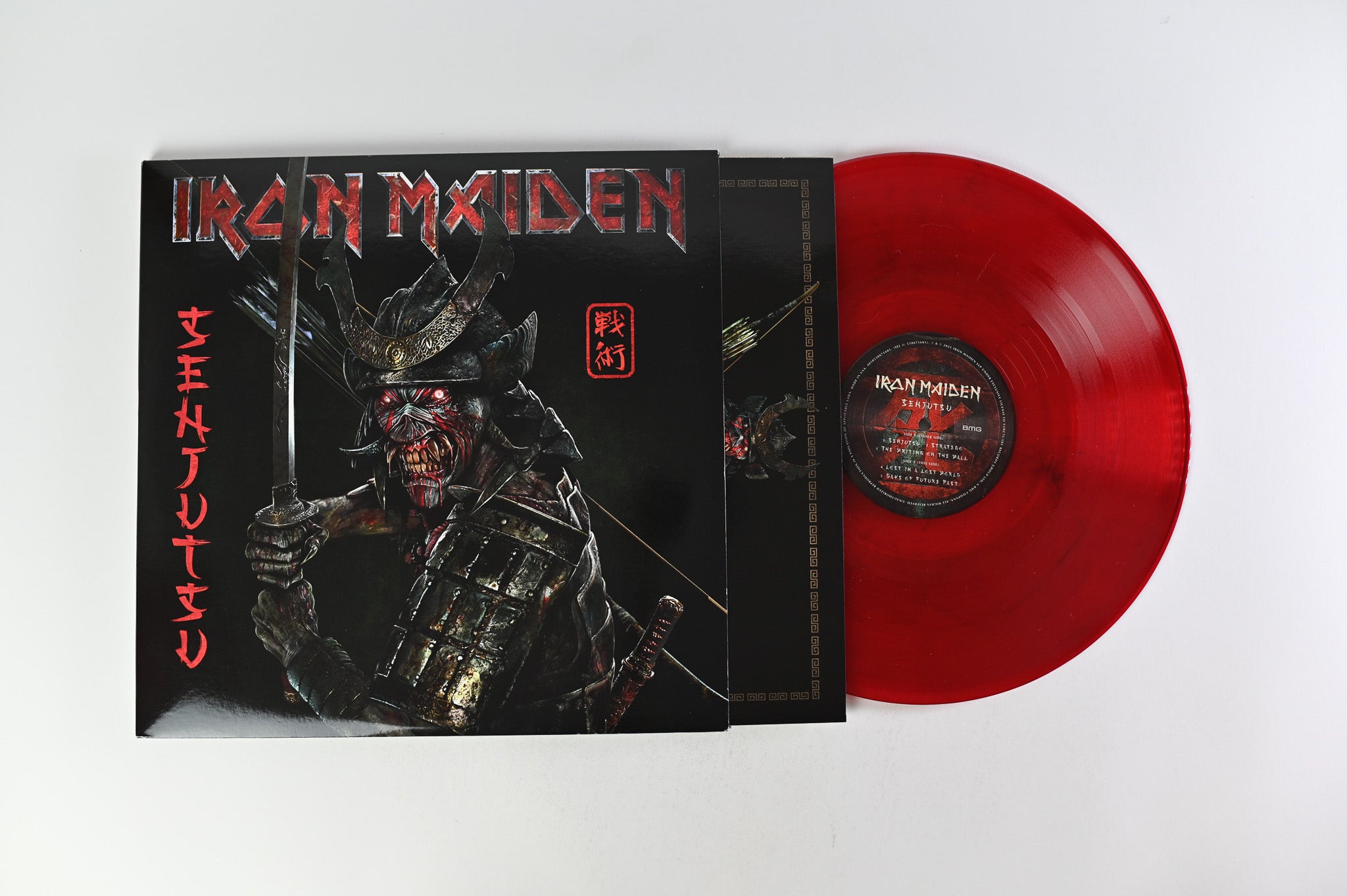 Iron Maiden - Senjutsu on BMG - Red & Black Marble