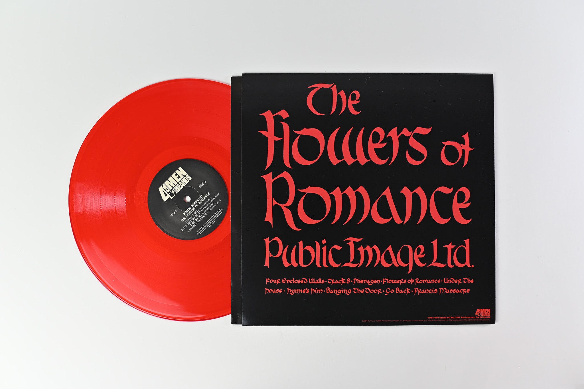 Public Image Limited - The Flowers Of Romance on 4 Men With Beards Ltd Red Vinyl Reissue