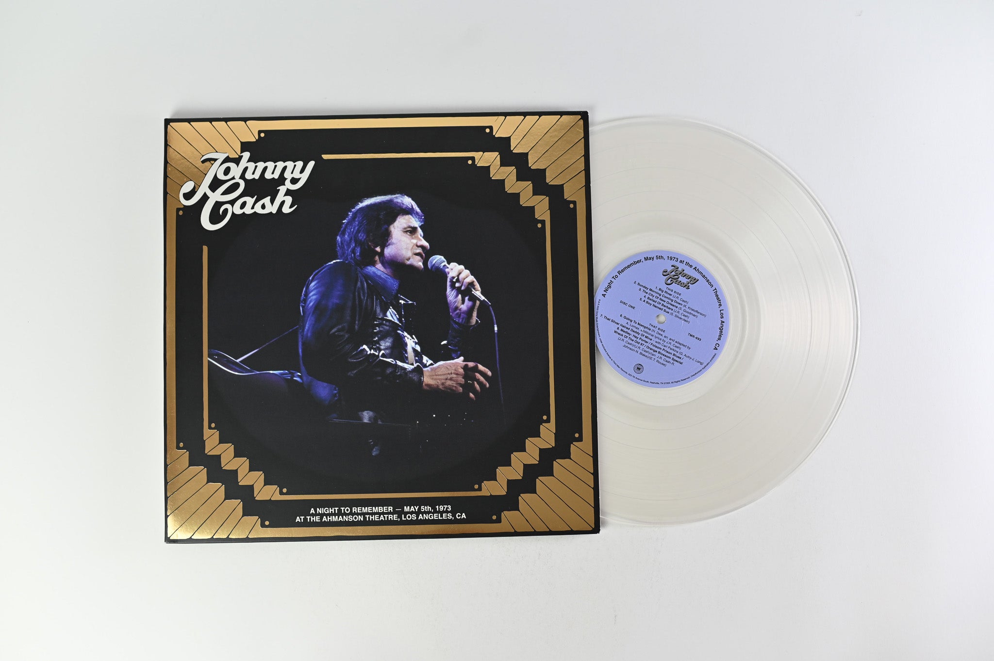 Johnny Cash - A Night To Remember on Third Man Records - Clear Vinyl